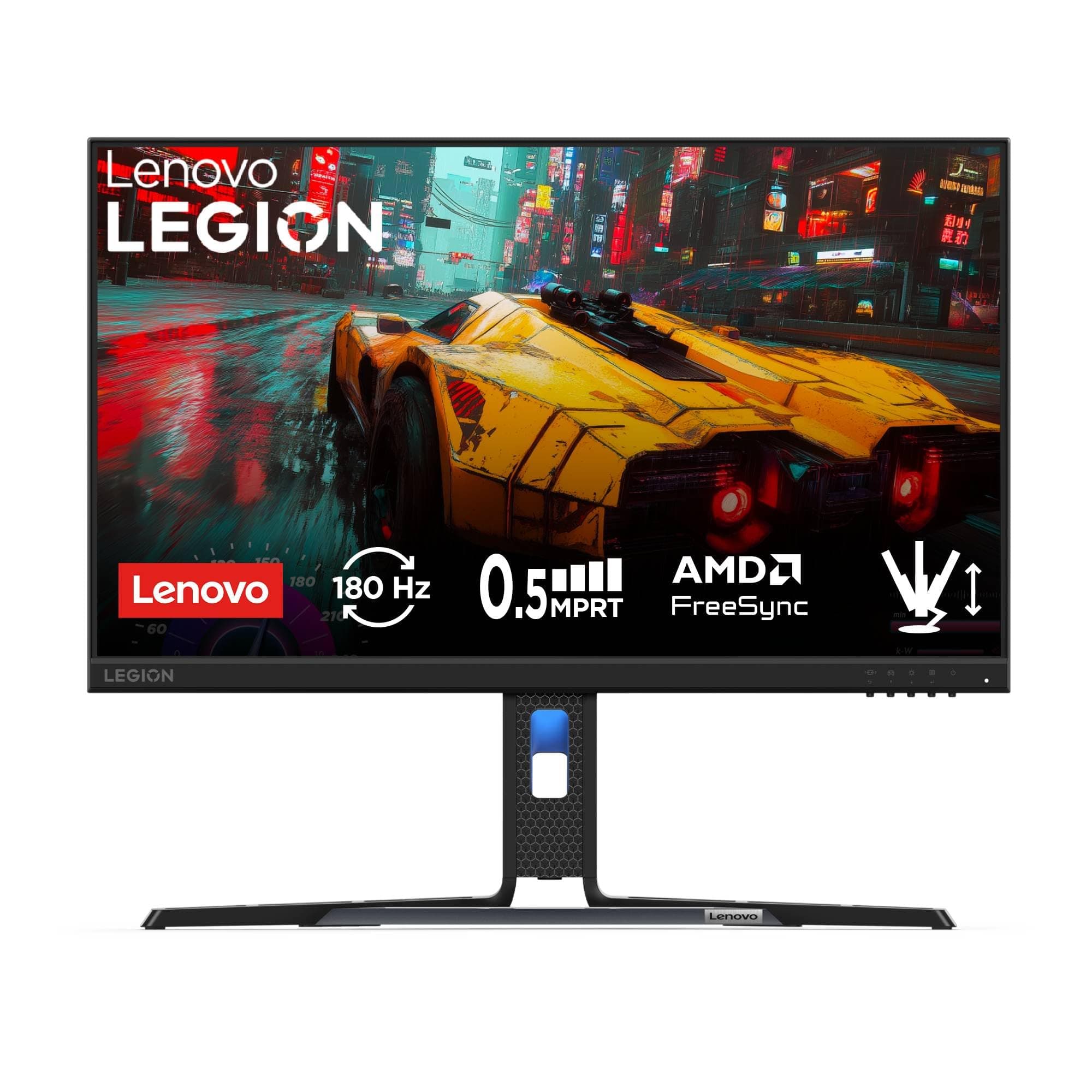 Lenovo Legion R24e | 24" (60.9cm) FHD 180Hz Gaming Monitor | 0.5ms, AMD FreeSync, 99% sRGB, 1xHDMI 2.1 TMDS, 1xDP 1.4| Tilt, Swivel, Pivot, Height Adjust | Black | 67CCGAC4IN