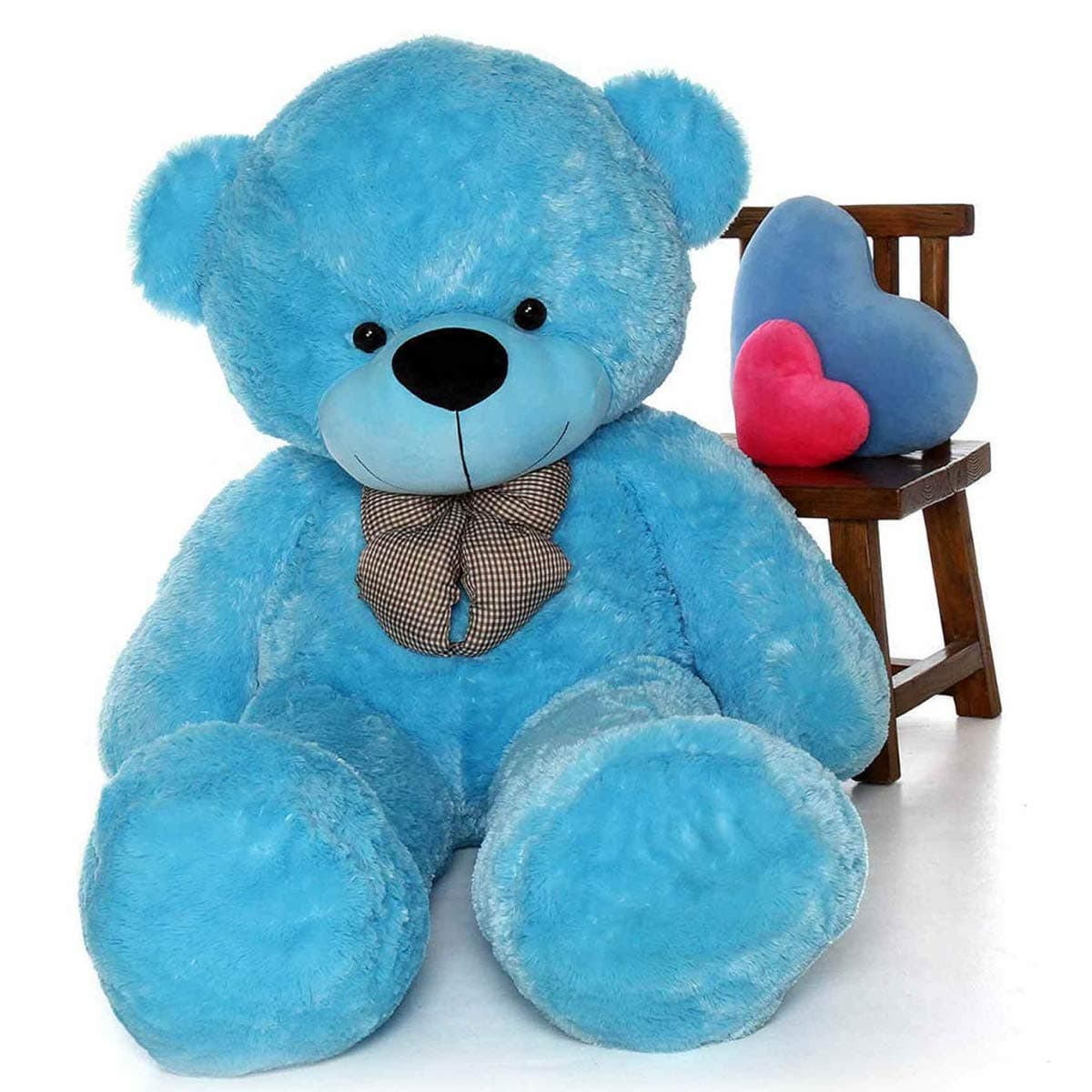 HUG 'n' FEEL SOFT TOYS 6 Feet Sky Blue Giant Teddy Bear Soft, Plush,Cuddly Stuffed Animal for Kids, Birthdays, Anniversaries, Valentine's Day,Special Occasions Large Huggable