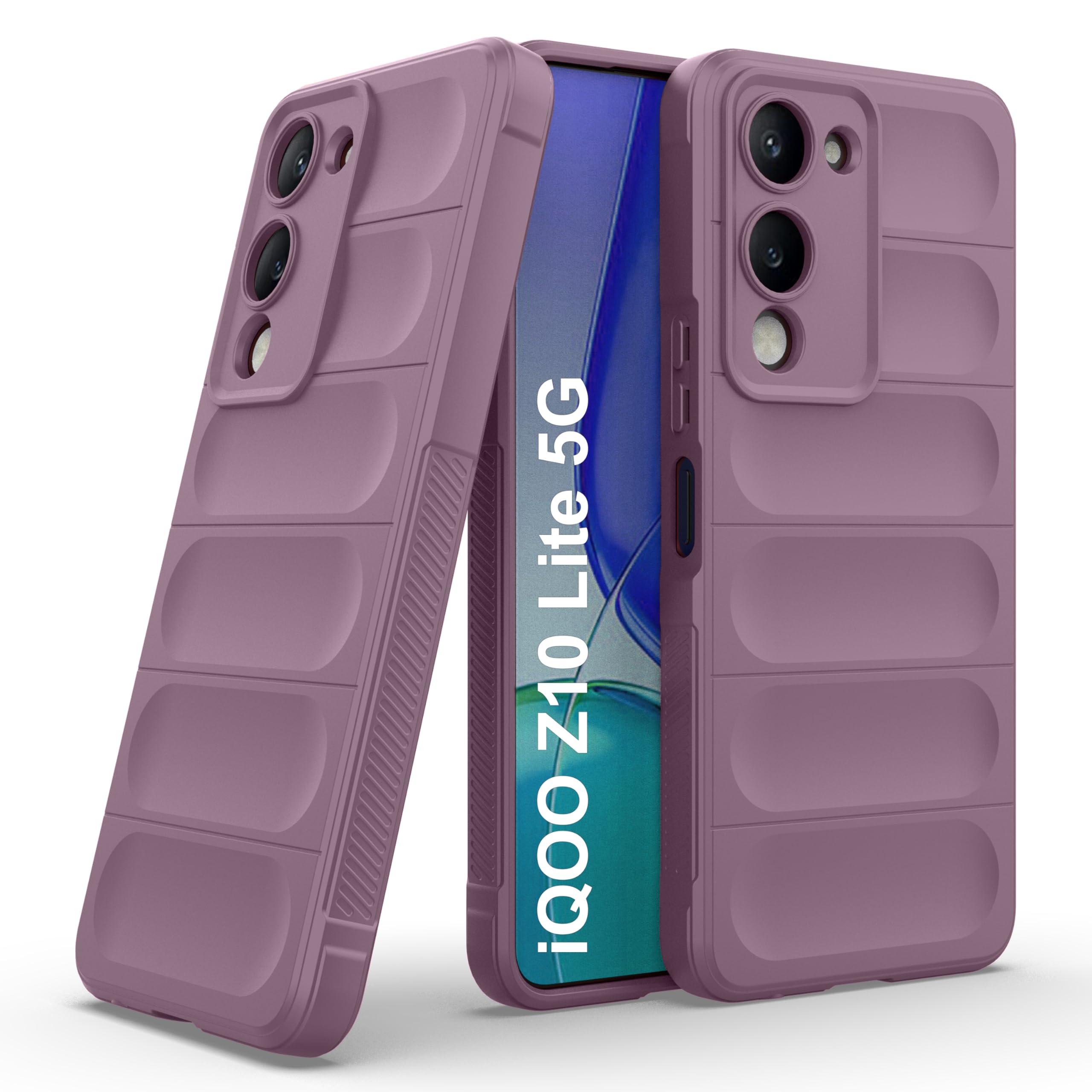 Zapcase Back Case Cover for iQOO Z10 Lite 5G | Compatible for iQOO Z10 Lite 5G Back Cover | Liquid Silicon Magic Case with Camera Protection | Lavender