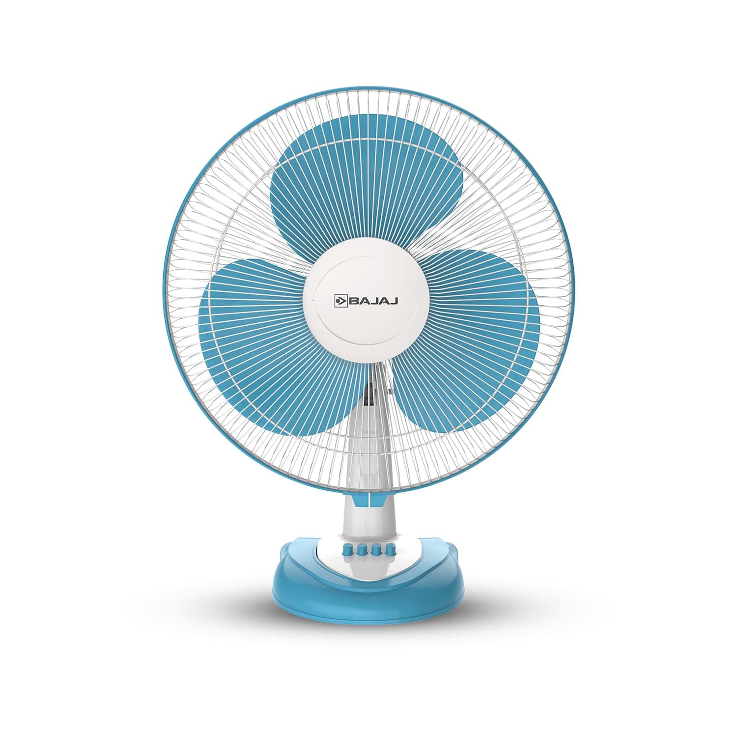 Bajaj Frore Neo Table Fan 400 MM | Table fans for Home & Office |Aerodynamically Balanced Blades| 100% CopperMotor| HighAir Delivery|3-Speed Control| 2-Yr Warranty 【Blue】