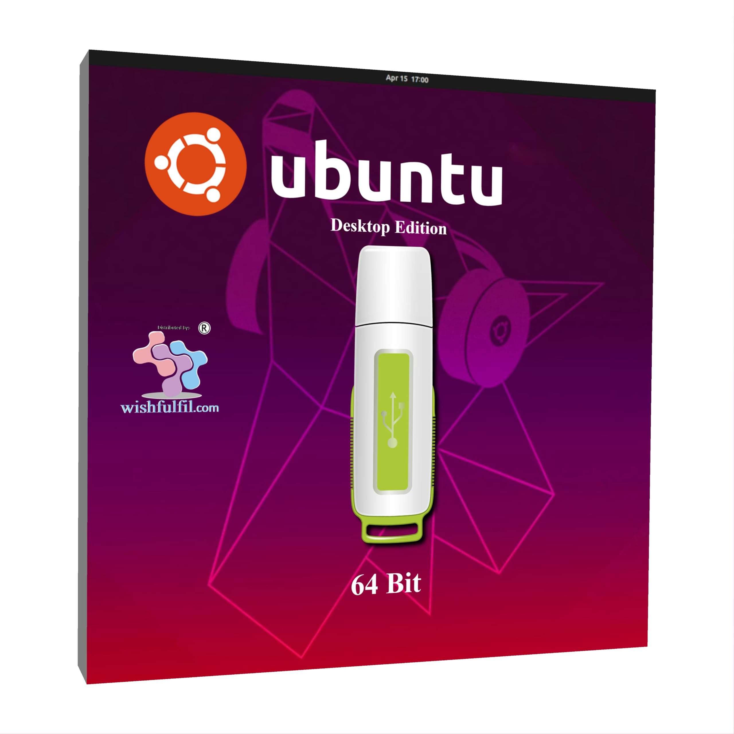 wishfulfil Ubuntu 26.04 GNOME 64 Bit Live Bootable Installation 32GB USB Pen Drive