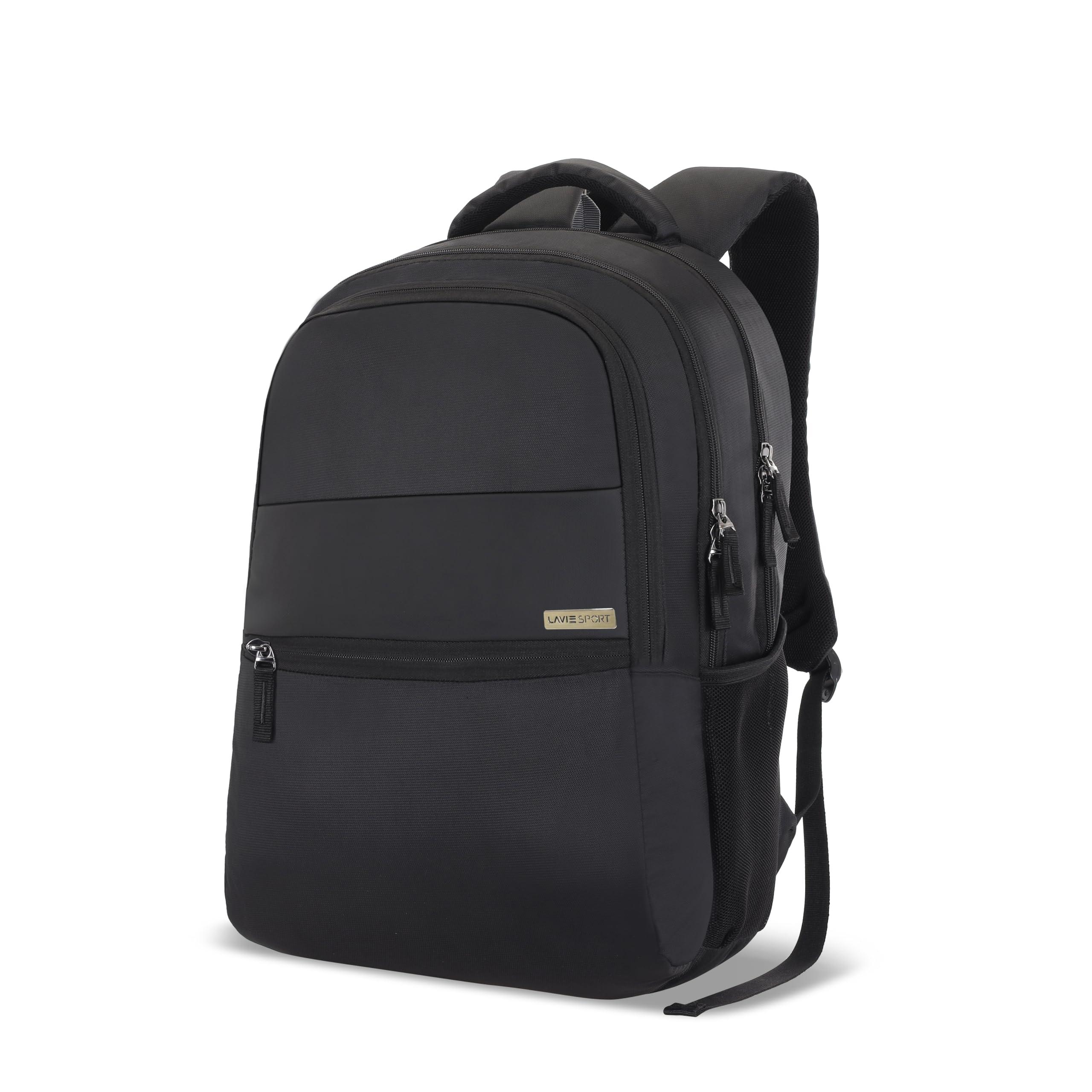 Lavie Sport 47cm Osprey 28 litres Laptop Backpack for Men & Women|Spacious|College Bag|Travel Bag|Laptop Bag|Front Organizer|Bottle Holder|Upto 15.6" Laptop Compatible