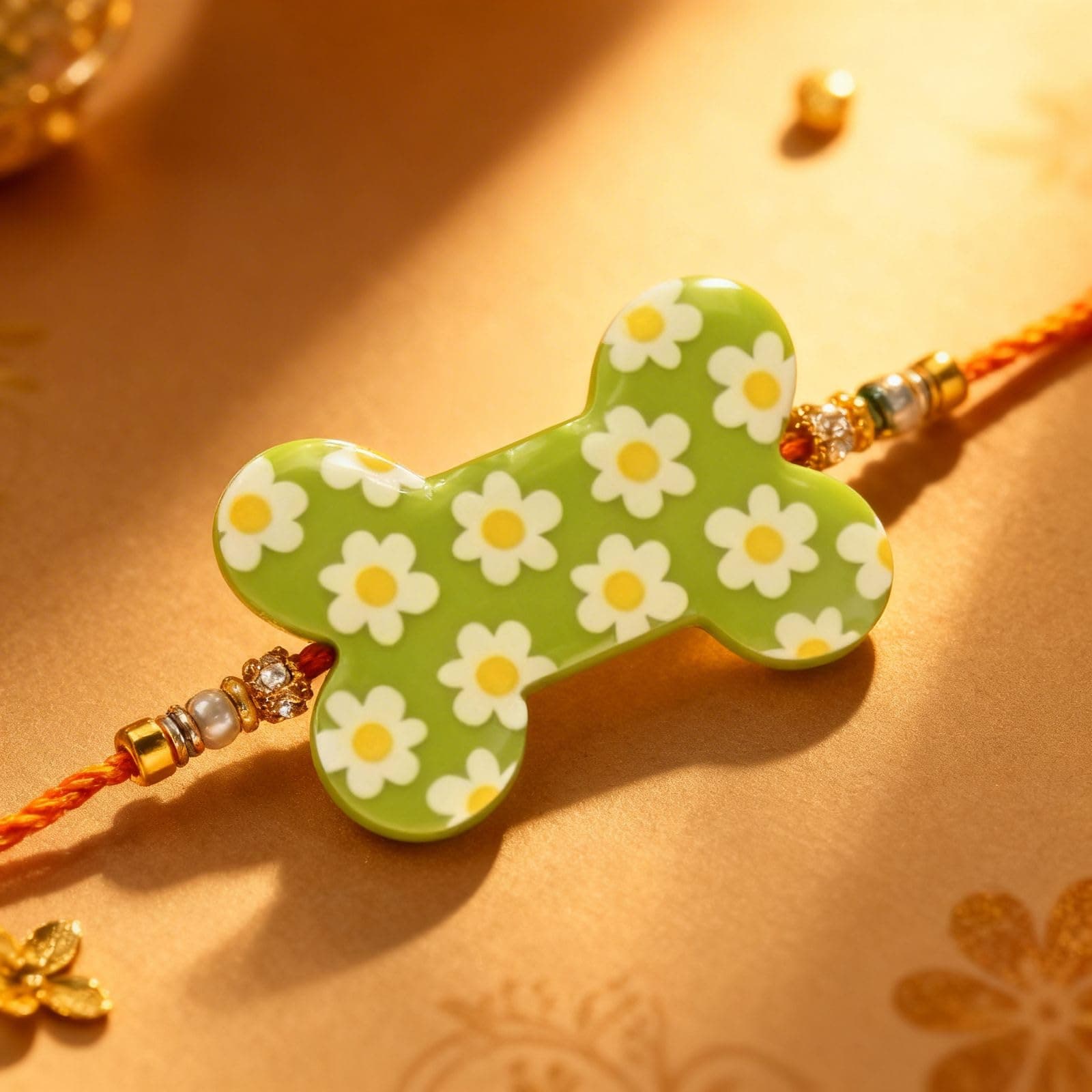 Floral Bone Pets Rakhi