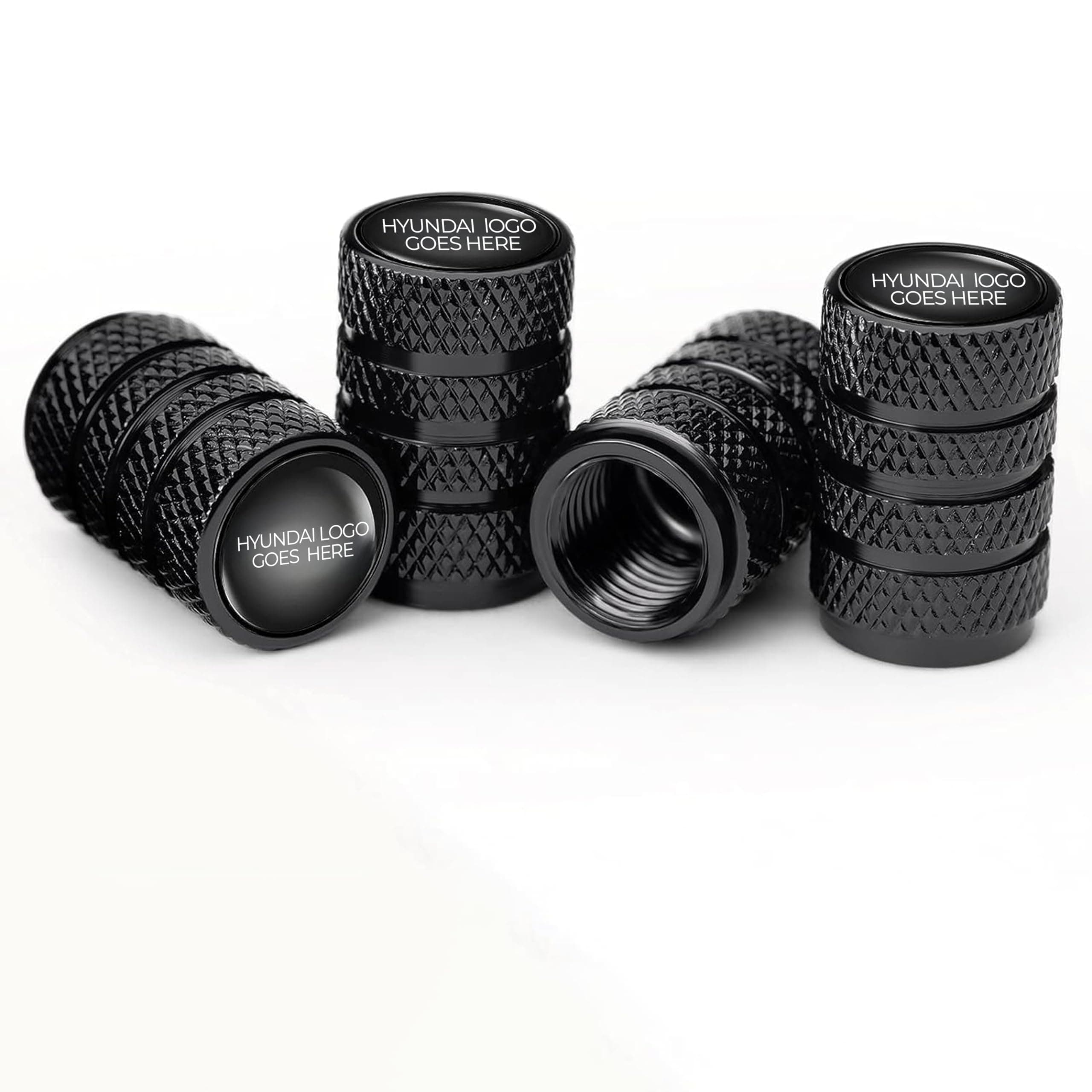 CONTACTS Compatible with Hyu-ndai – 4pcs Universal Car Tire Valve Stem Caps, Aluminum Air Dust Cover, Auto Wheel Accessories