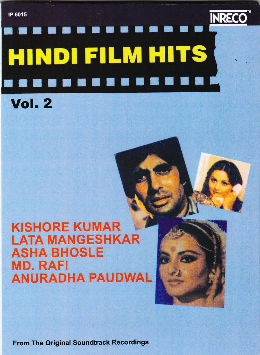 Inreco-Audio CD-Hindi Film Hits Vol. 2 - Feat. Kishore, Lata, Asha, Md. Rafi. Anuradha - IP 6015