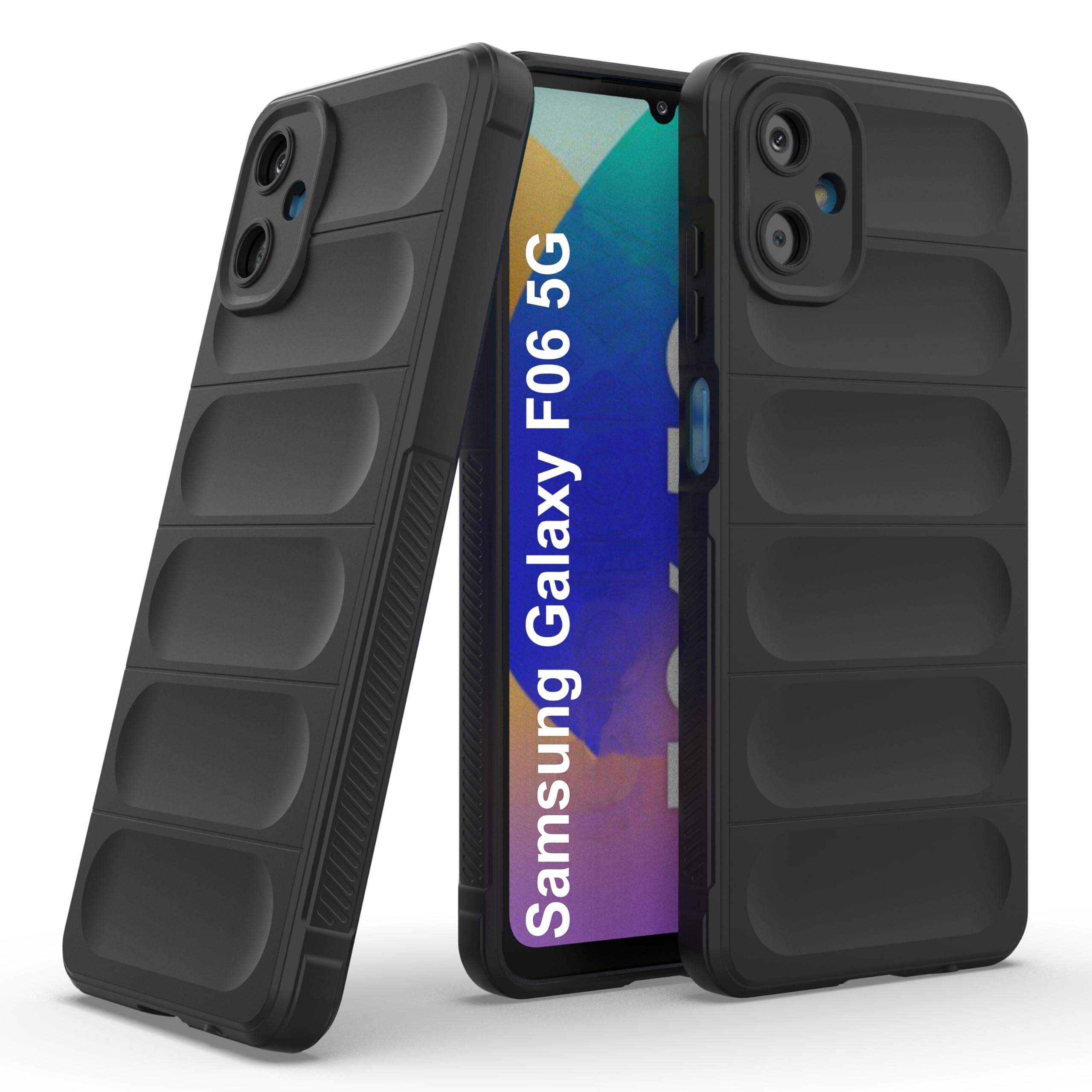 Zapcase Back Case Cover for Samsung Galaxy F06 5G | Compatible for Samsung Galaxy F06 5G Back Cover | Liquid Silicon Magic Case with Camera Protection | Black