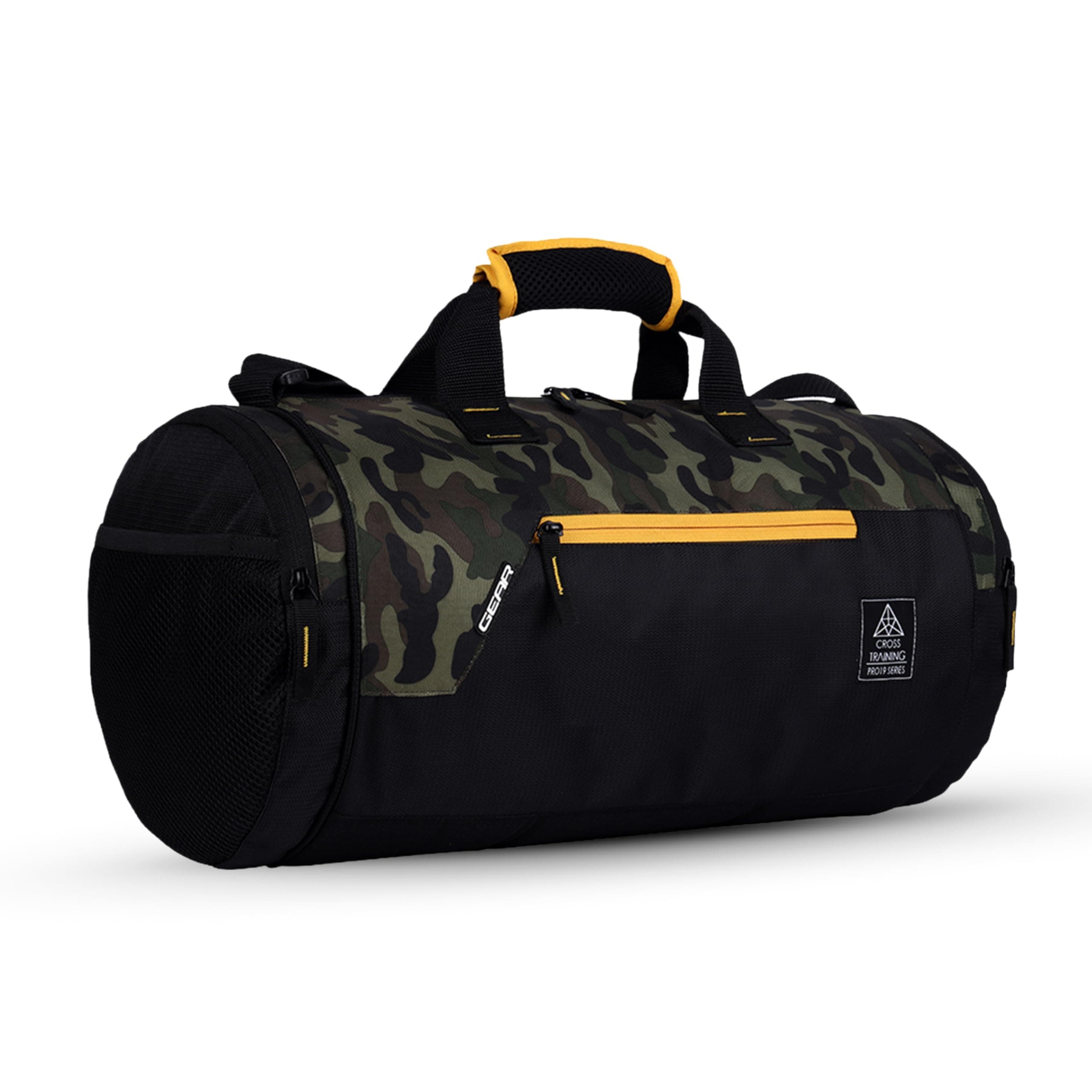 Gear Cross Training 9"/29L Large Water Resistant Duffle Bag | Travel Bag | Gym Bag for Men & Women (Khaki Camo)