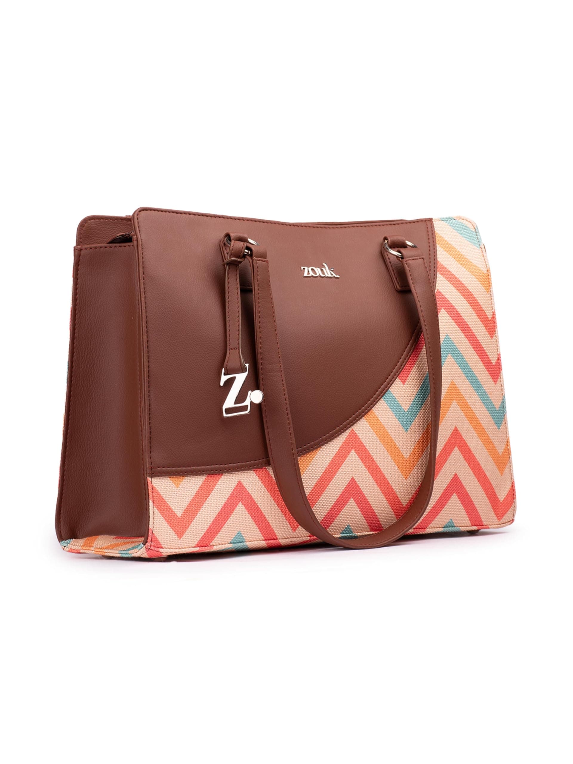 ZOUK Office Essential Bag | Jute | Vegan Leather Handcrafted Tote Bag With Double Handle Shoulder Strap | WavBeach