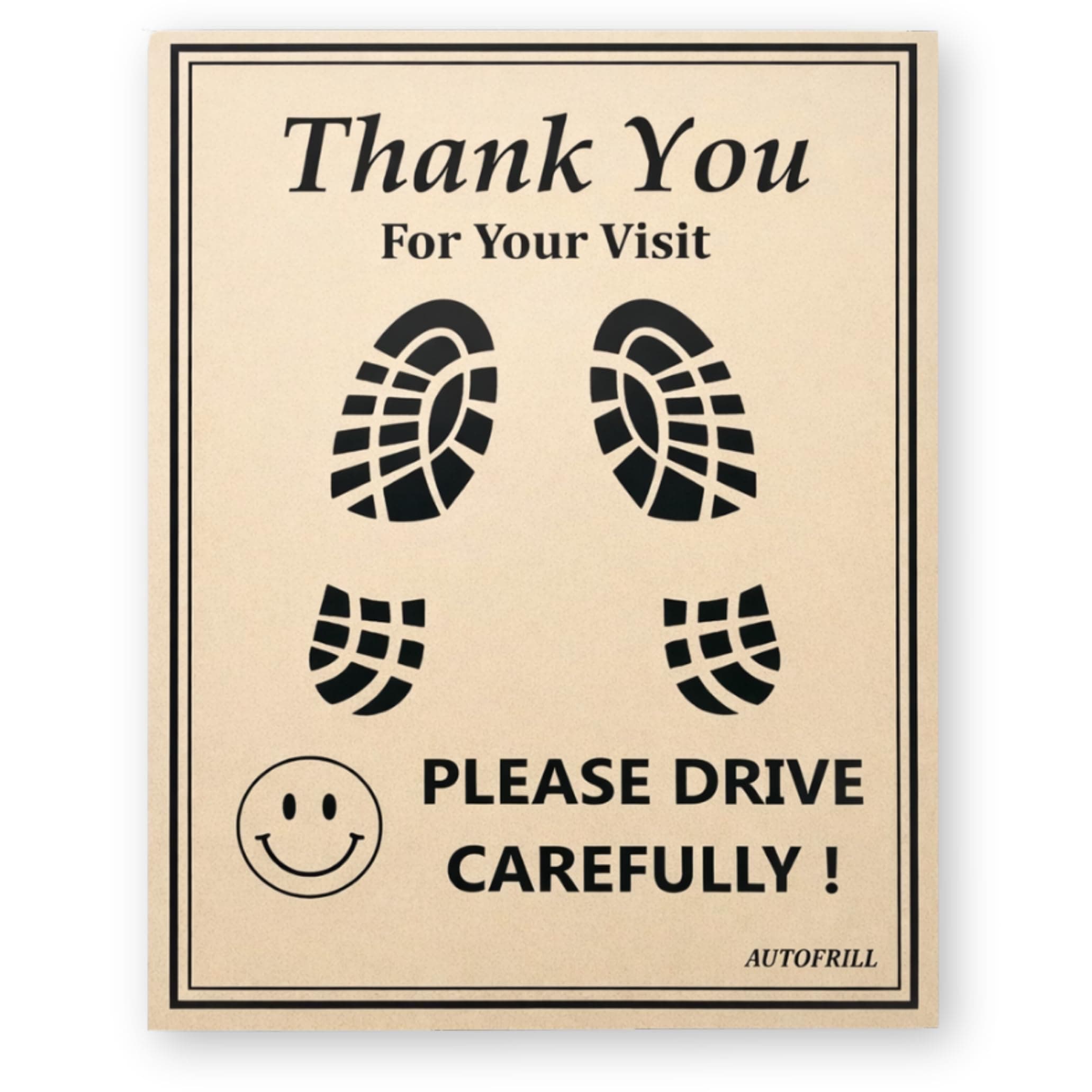 AUTOFRILL 100 Pcs Disposable Paper Car Floor Mats – Biodegradable Foot Mats for Car Interior – Universal Fit for All Cars, SUVs & Trucks (Size 49 * 38 CM)