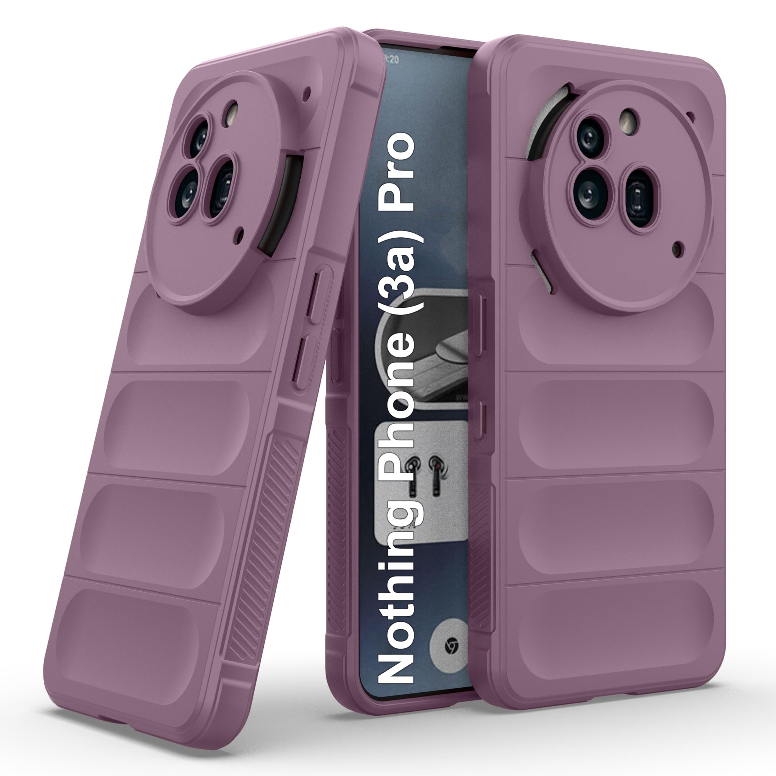 Zapcase Back Case Cover for Nothing Phone (3a) Pro | Compatible for Nothing Phone (3a) Pro Back Cover | Liquid Silicon Magic Case with Camera Protection | Lavender