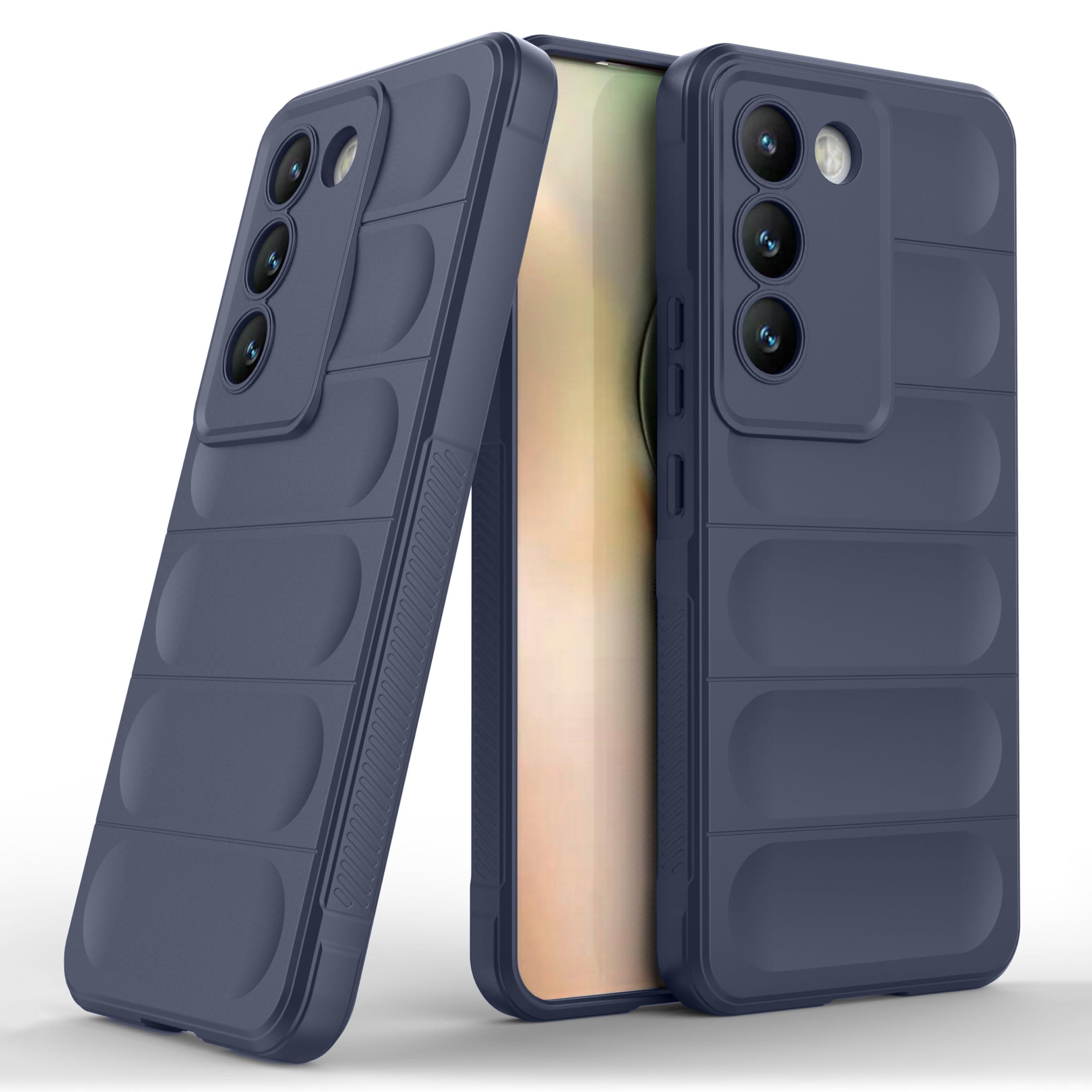 Zapcase Back Case Cover for Vivo Y200e 5G | Compatible for Vivo Y200e 5G Back Cover | Liquid Silicon Magic Case with Camera Protection | Sapphire