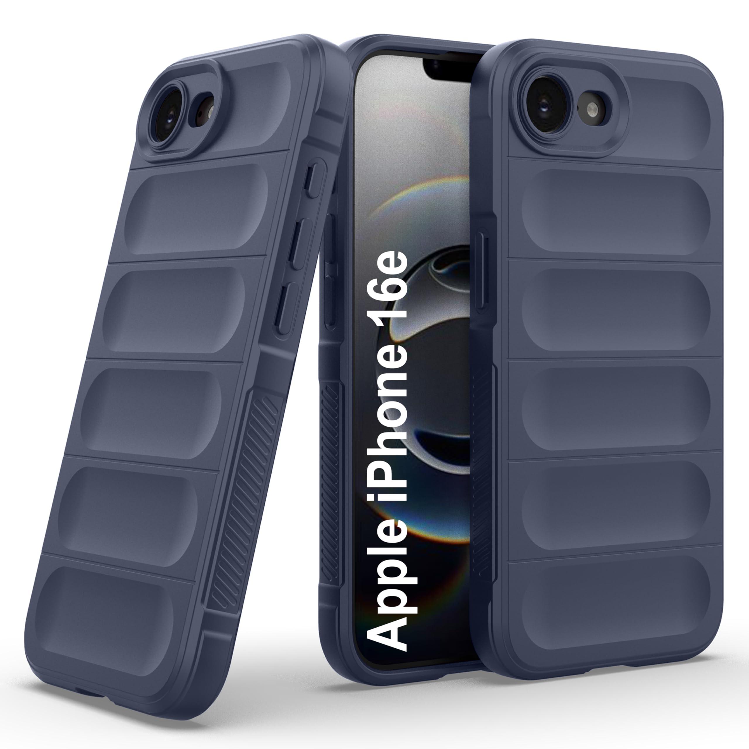 Zapcase Back Case Cover for iPhone 16e | Compatible for iPhone 16e Back Cover | Liquid Silicon Magic Case with Camera Protection | Sapphire