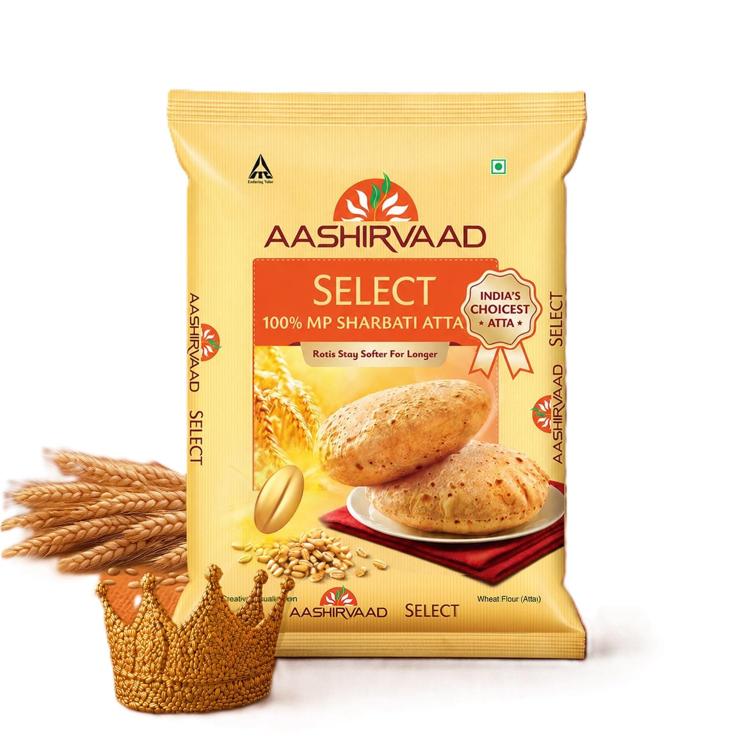 Aashirvaad Select Premium Sharbati Atta, 5kg