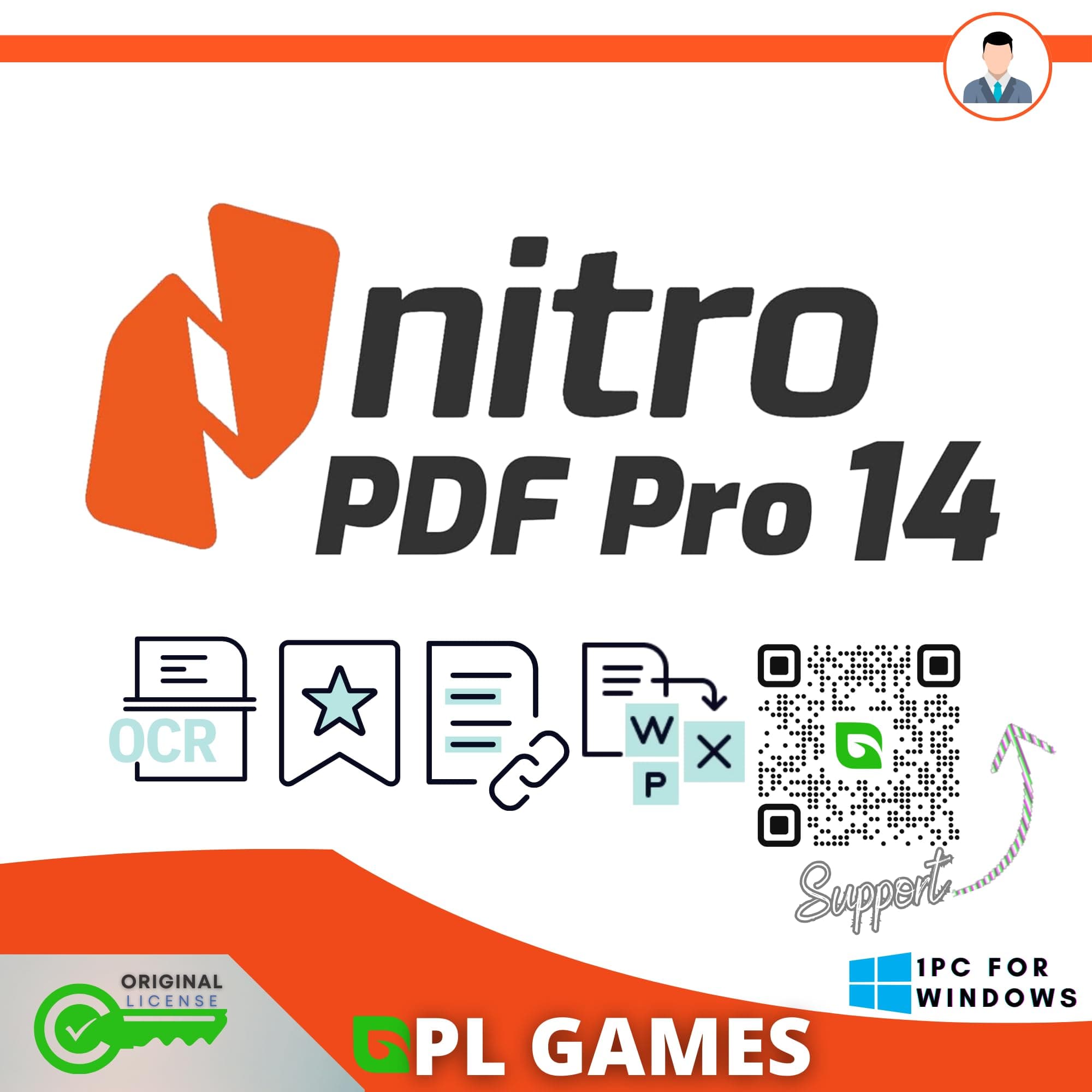 Nitro PDF 14 Pro 2025 Genuine PDF Editing Software (Lifetime / 1 PC)