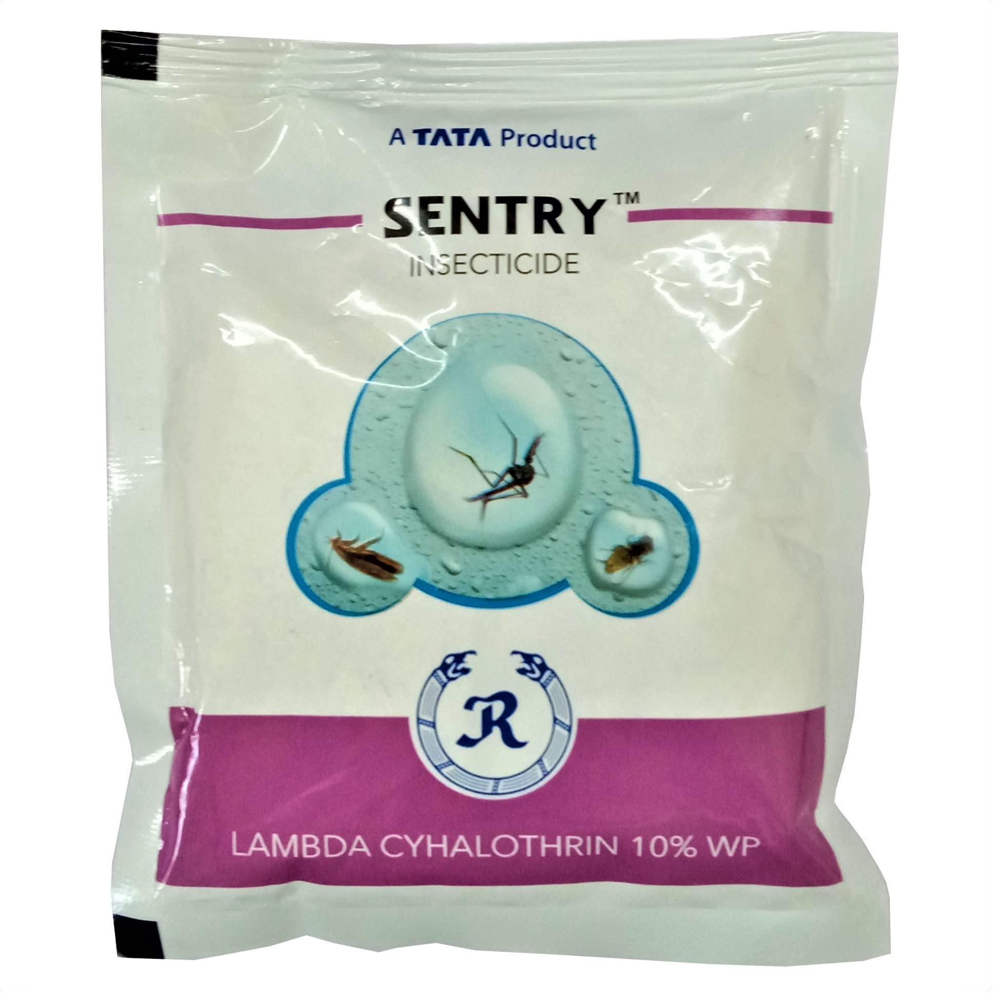 Tata Sentry Lambda Cyhalothrin WP Pest Control for Eradication of Mosquitoes and Crawling Insects (60gm)