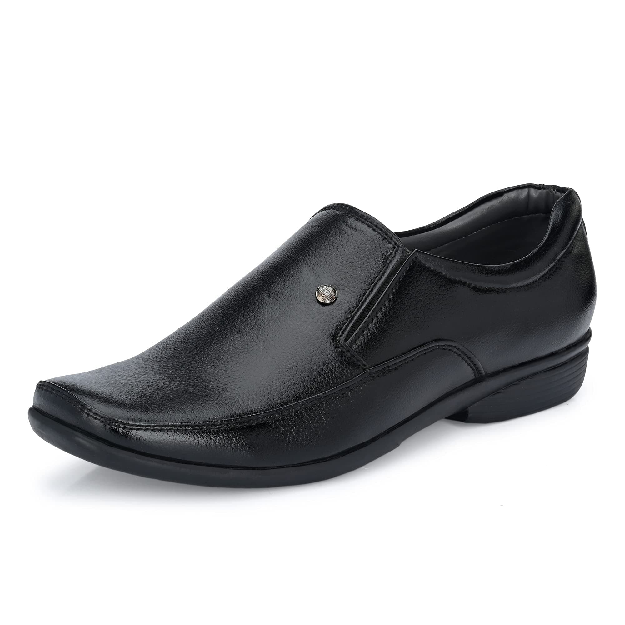 Centrino mens Moccasin Formal Shoe (Black_10 UK_8602-1)