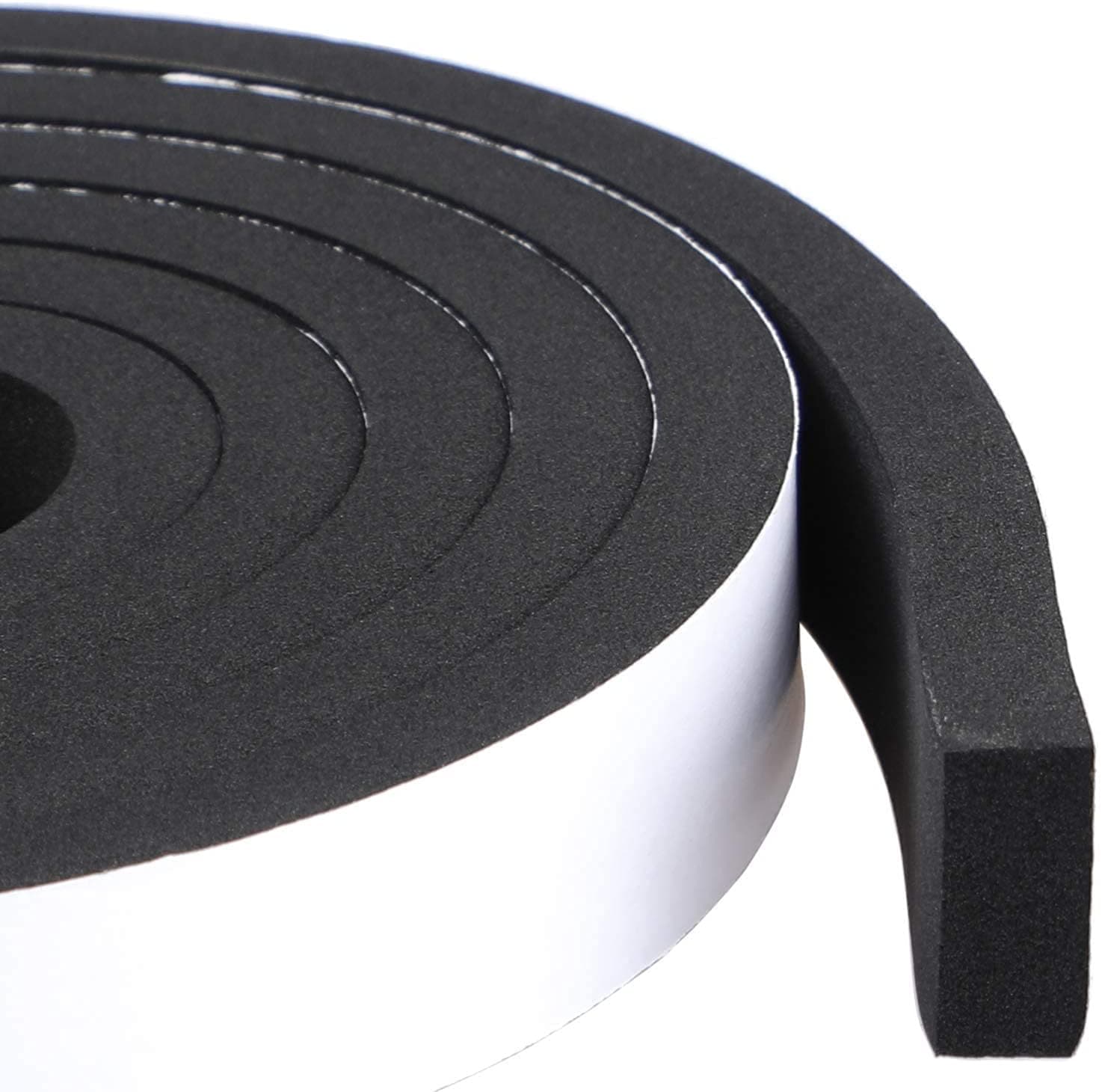 G-CHARGE Foam Single Sided High Density Self Adhesive Gasket Tape, Weather Stripping Doors and Window Insulation Soundproofing (24mm(W) x 9mm(T) x 5 Mtr (L))