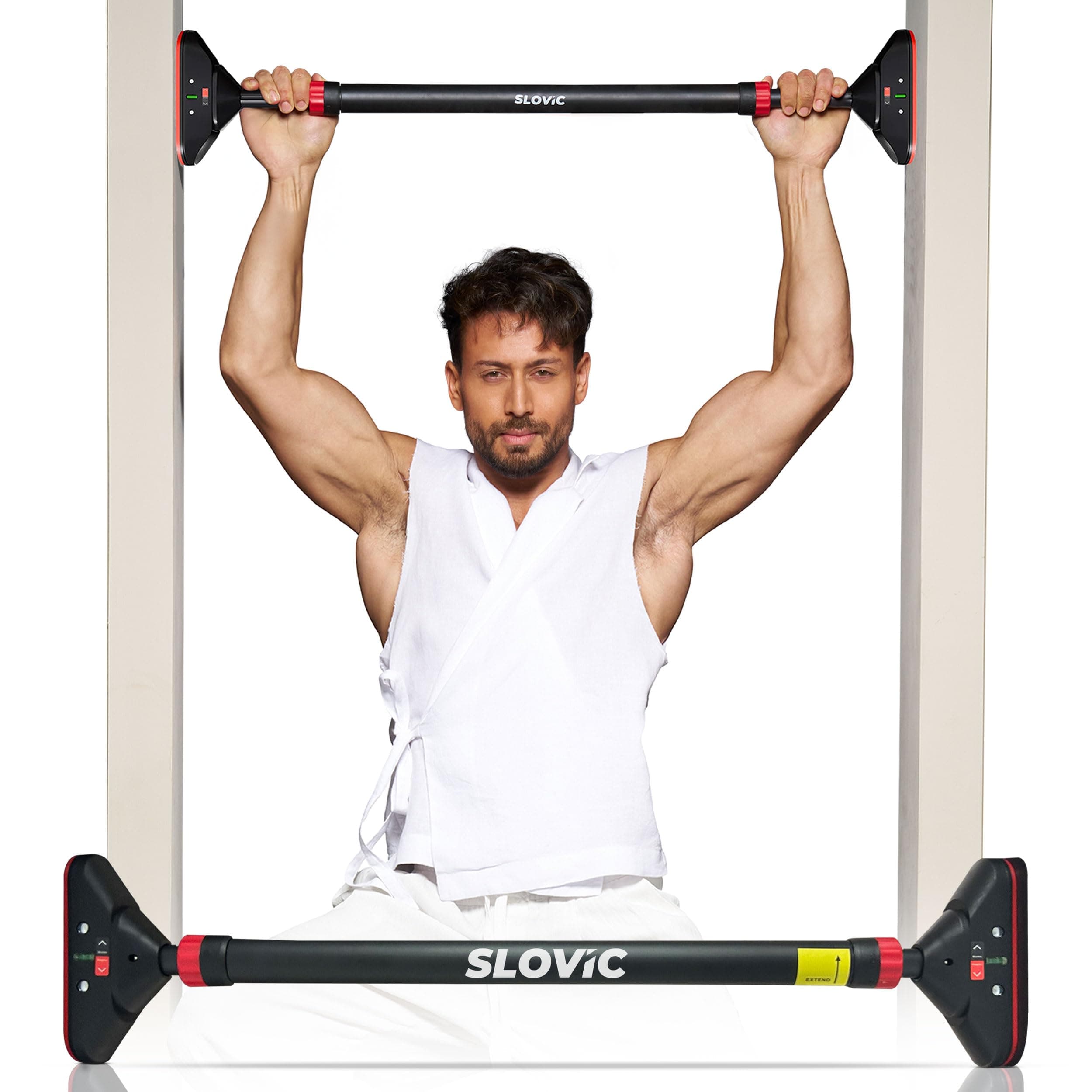 Slovic Pull Up Bar for Home for Kids & Adults [250 KG] | Anti-Skid Grip
