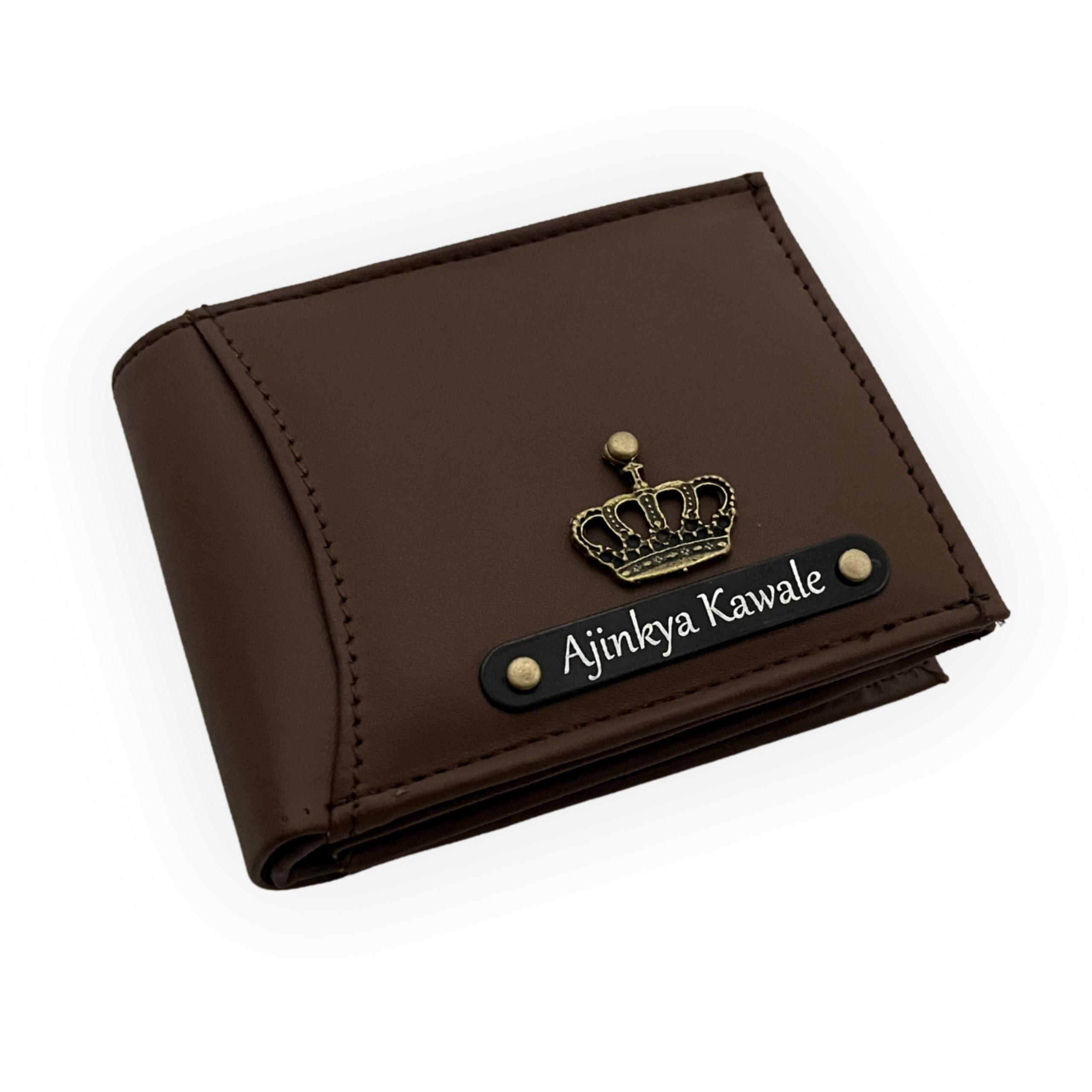 Gift For Special Genuine Leather Wallets for Mens - Wallet for Mens Gift - Gift for Men - customised Wallet for Mens - Personalised Wallet for Men - Purse with Name (Dark Brown)