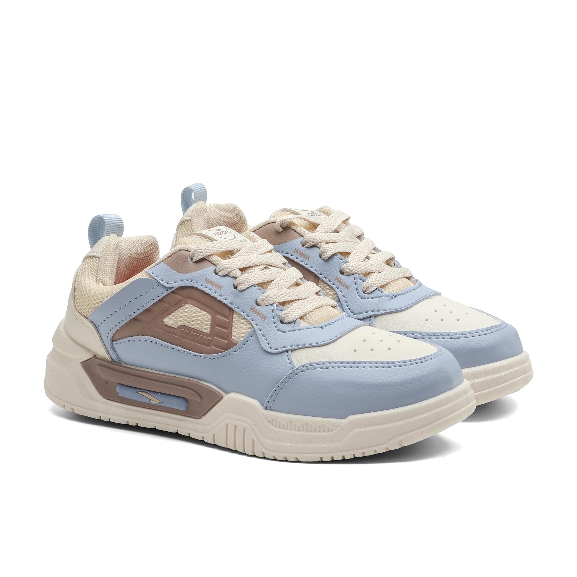 ASIAN Stella-02 Women’s Sneakers | Comfortable Walking, Running & Casual Shoes | Stylish Lightweight Design with Steady Grip (CREAMSKY) -UK 5
