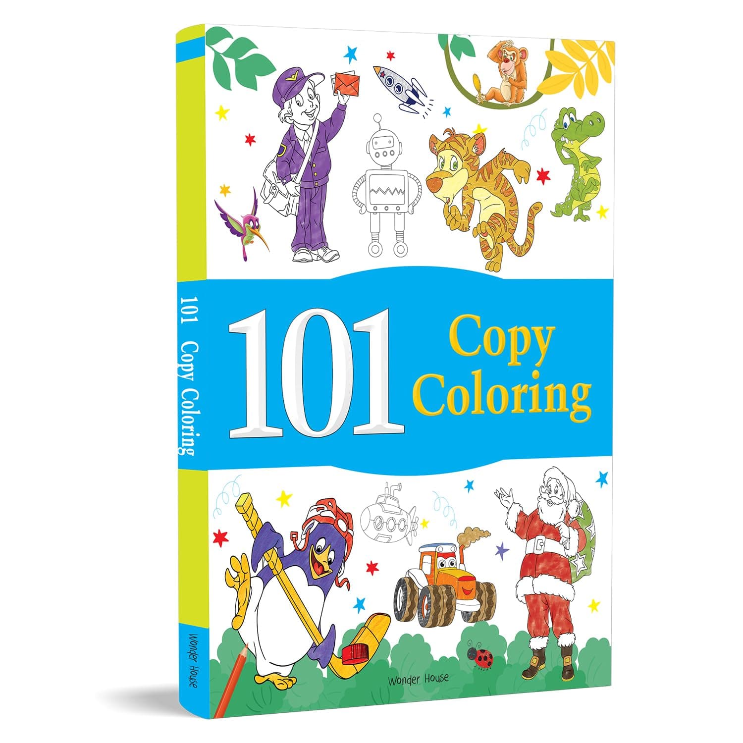 101 Copy Coloring | Fun Activity Book For Children (Ages 3-6) I Screen Free Time Of 3 Hours