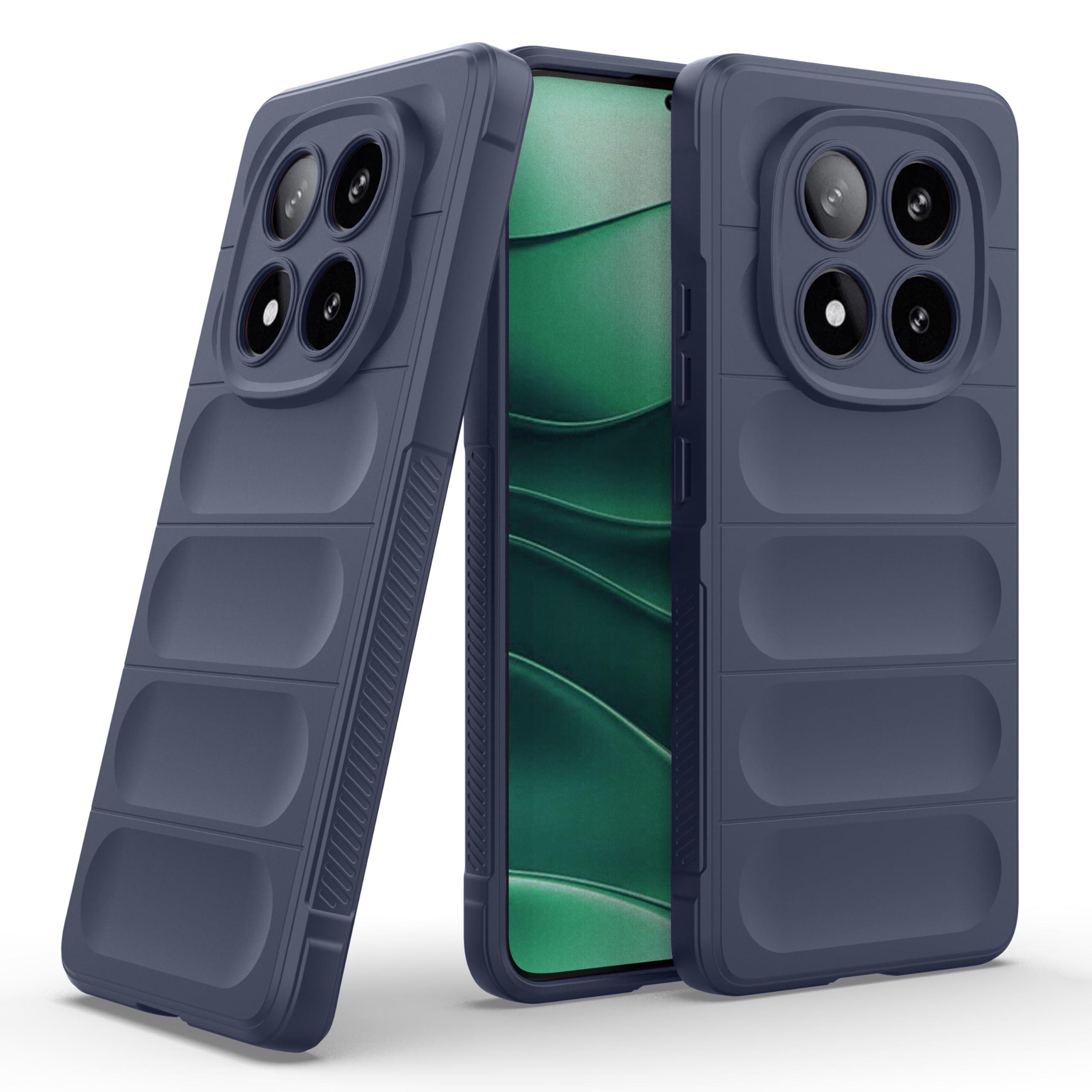 Zapcase Back Case Cover for Poco X7 5G | Compatible for Poco X7 5G Back Cover | Liquid Silicon Magic Case with Camera Protection | Sapphire