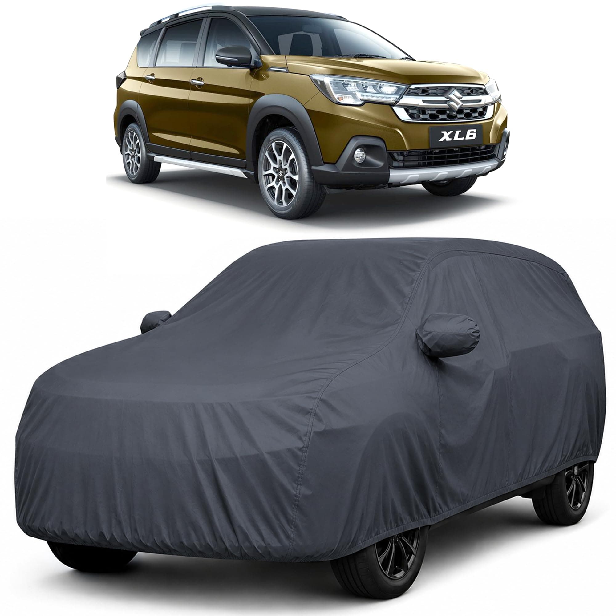 Autofact Premium Car Cover for XL6 Facelift 2023-2026 | All Weather Waterproof Full Body Car Cover | Light-Weight Triple-Stitched Outdoor Shield with UV Protection, Dustproof & Heat-Resistant