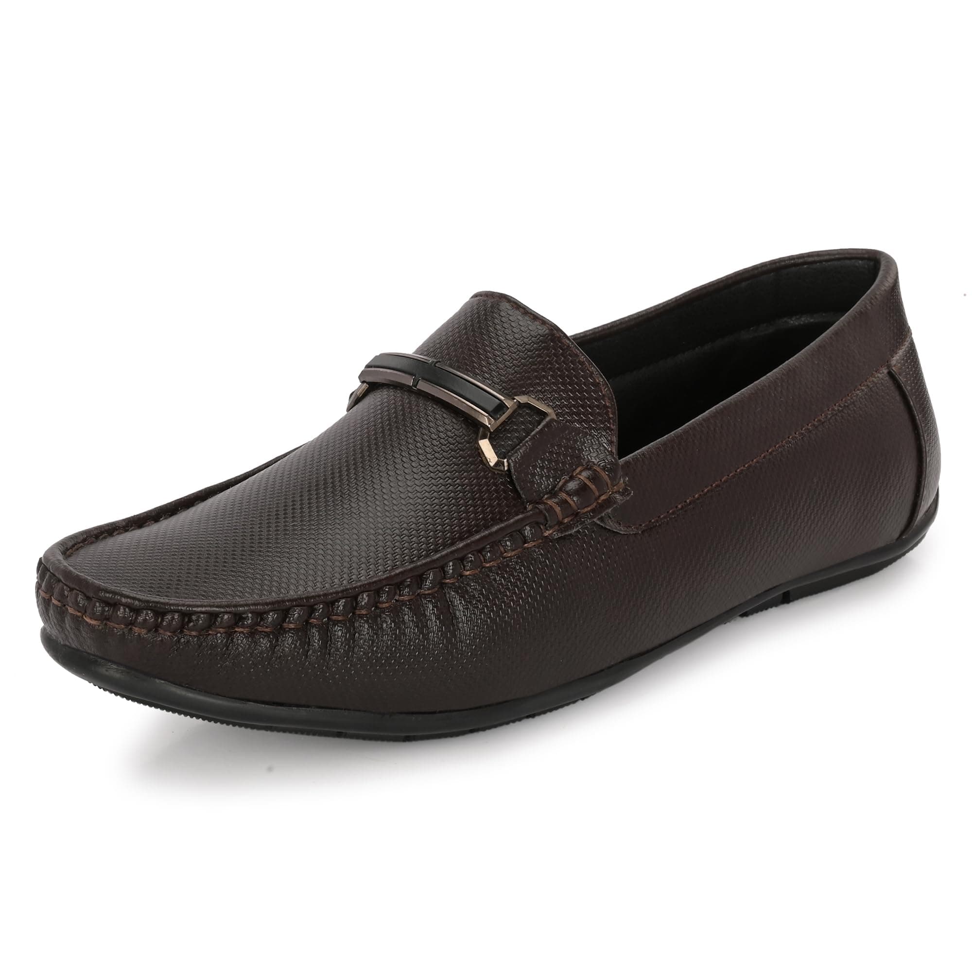 Centrino Loafer for Men | Stylish & Comfortable with Soft Cushioned Insole | Hand-Stitched Design for Trendy 6542-2_Brown_9