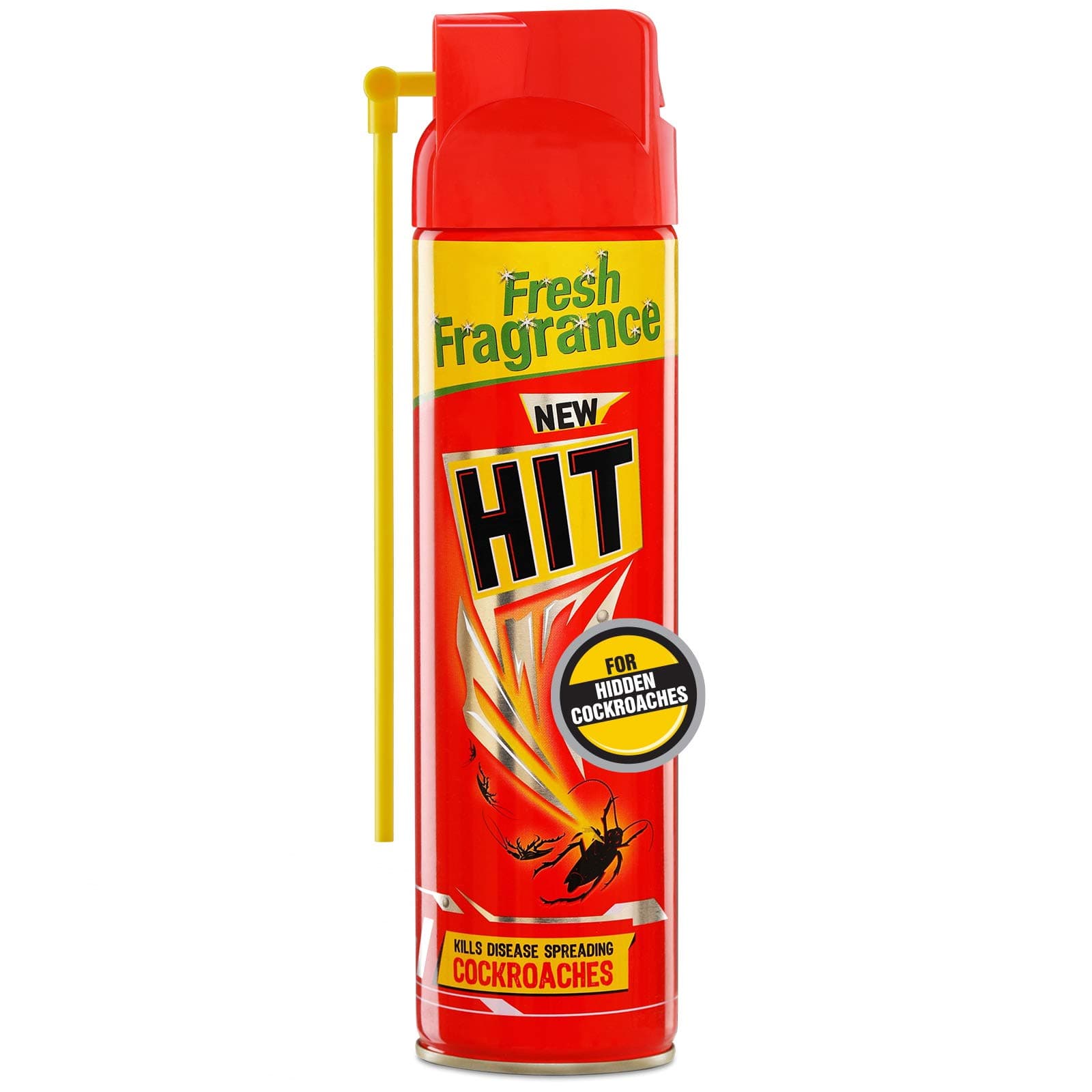 Hit Crawling Insect Killer – Cockroach Killer Spray | Instant Kill | Deep-Reach Nozzle | Fresh Fragrance, 320Ml, Pack Of 1