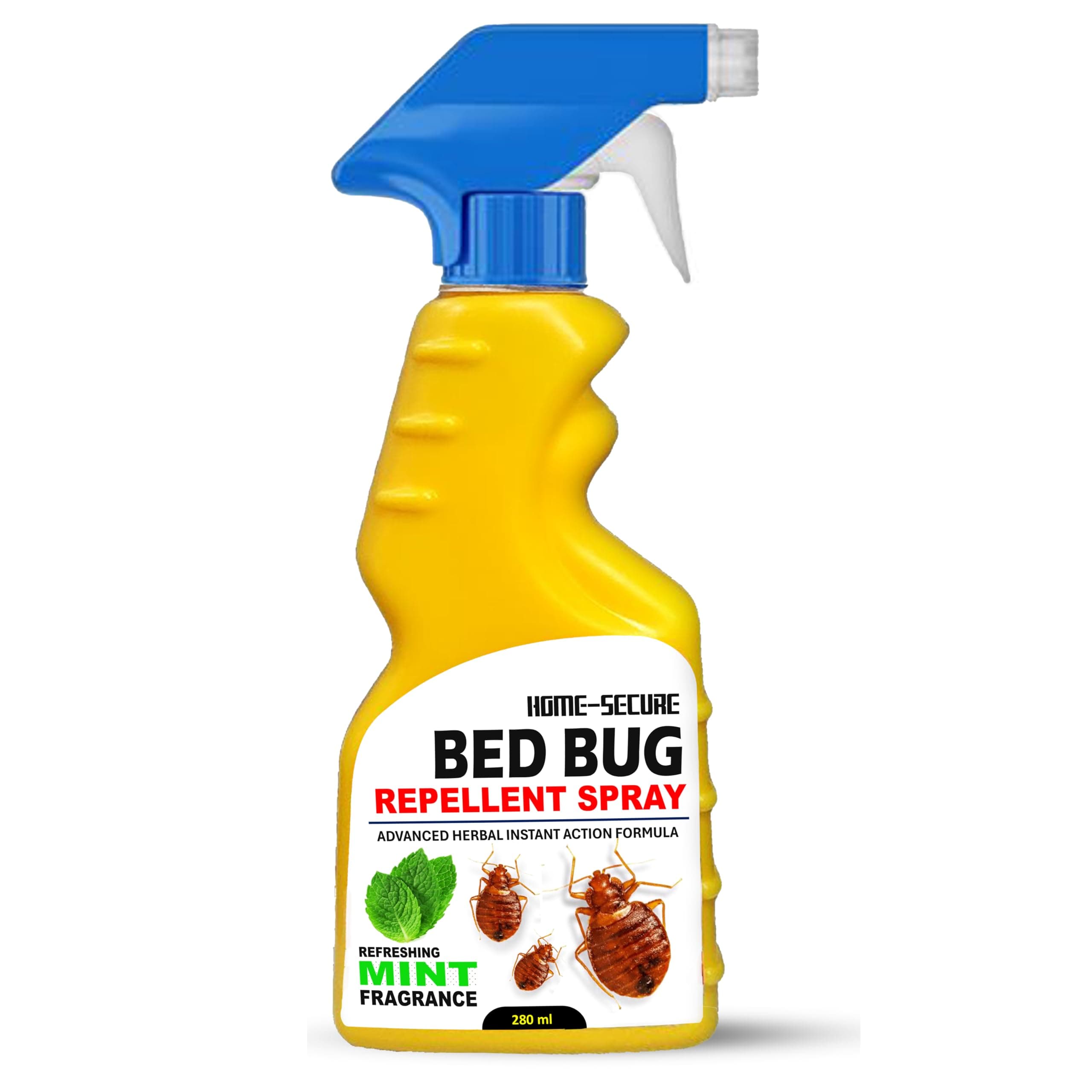 Home-Secure Bed Bug Killer Spray- 280ml | Natural, Chemical-Free & Eco-Friendly Formula | Fast-Acting Bed Bug Repellent | Long-Lasting Protection | Safe Home Insect Control Spray