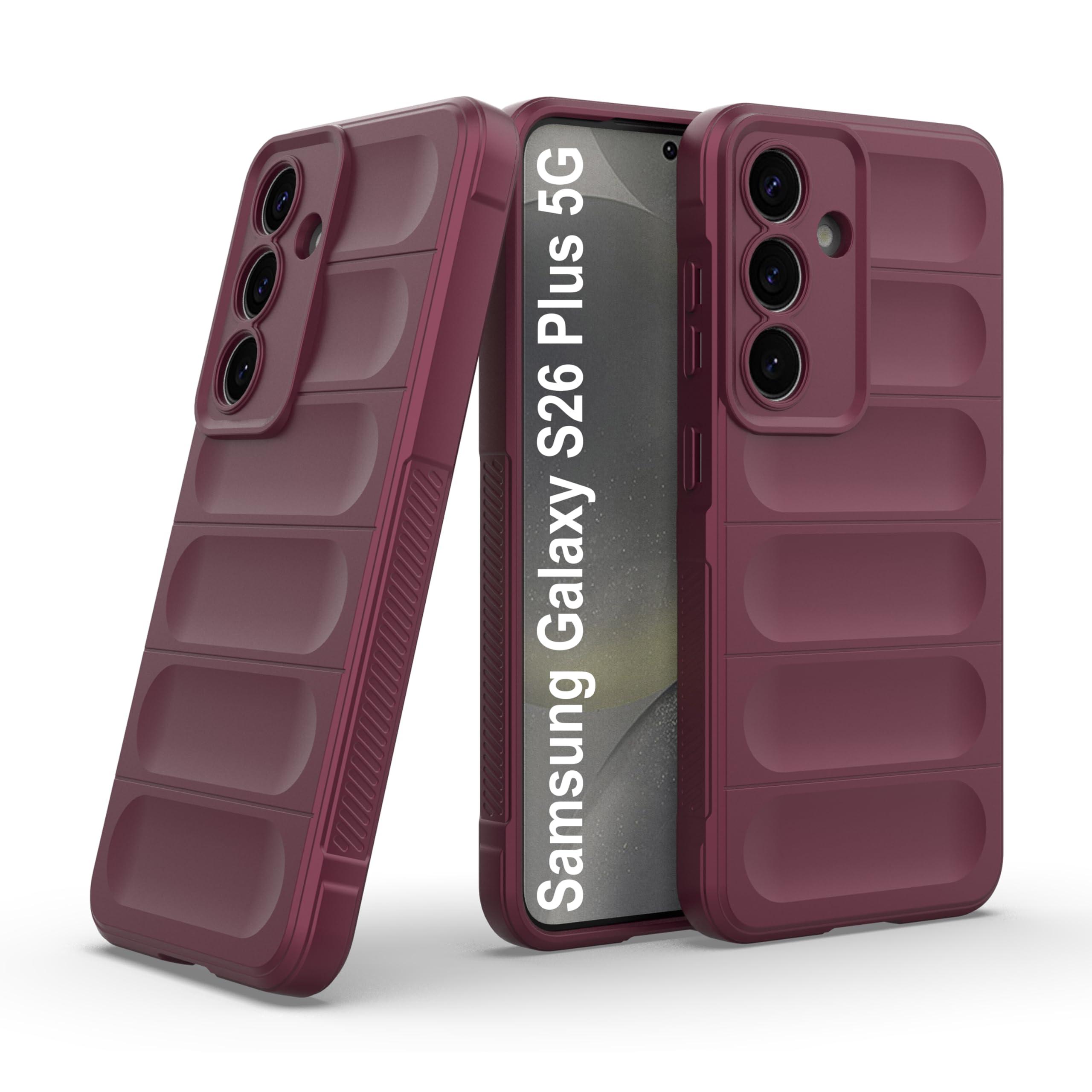 Zapcase Back Case Cover for Samsung Galaxy S26 Plus 5G | Compatible for Samsung Galaxy S26 Plus 5G Back Cover | Liquid Silicon Magic Case with Camera Protection | Plum