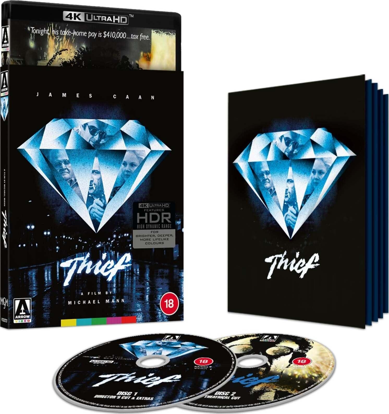 Thief (Limited Edition) (Uncut) [4K Ultra HD/Blu-ray] (1981) | Imported from UK | 125 min | Arrow | Action Crime Film-Noir Thriller | Director: Michael Mann | Starring: James Caan, Tuesday Weld