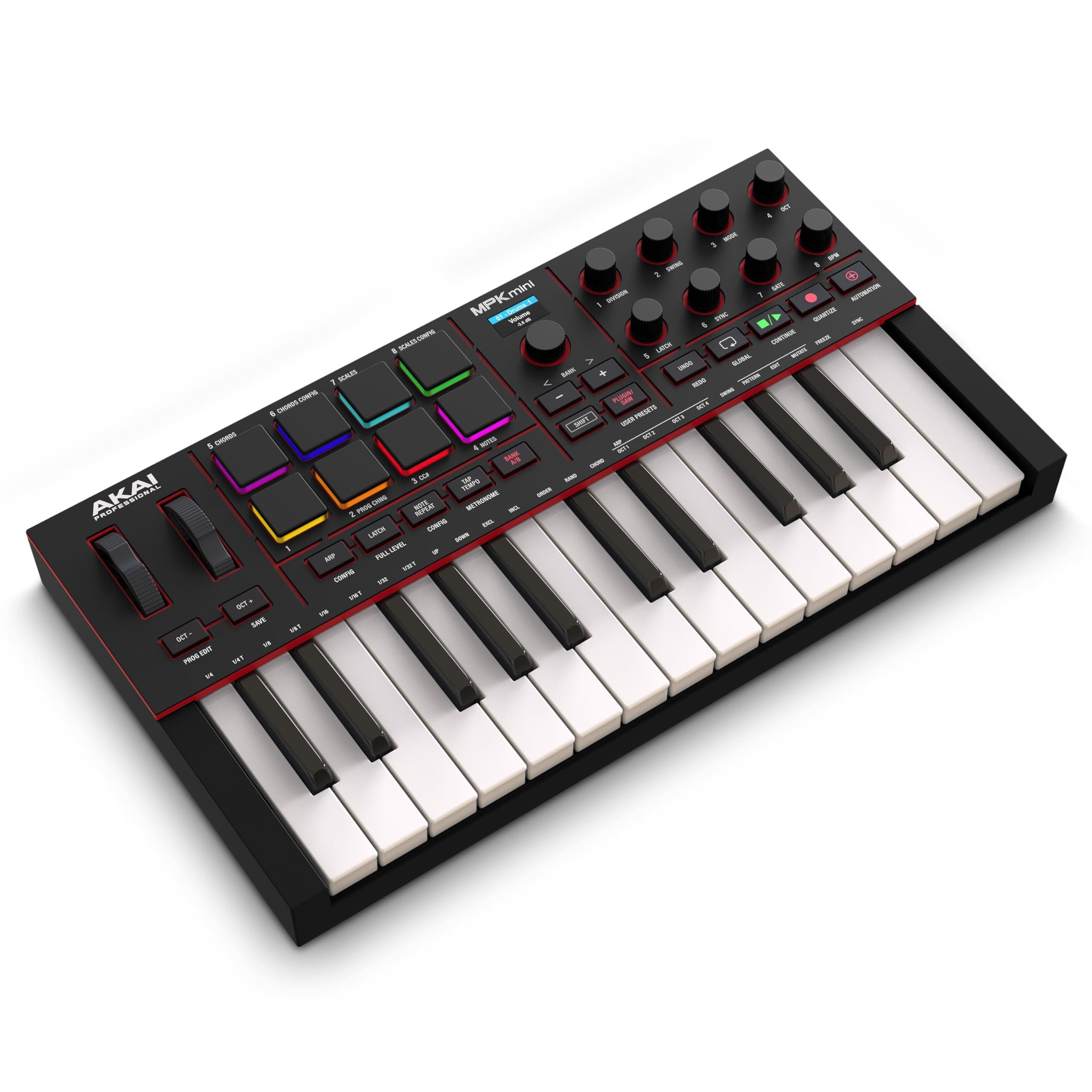 Akai MPK MINI MK4 Compact Midi Keyboard and Pad MIDI Controller Black