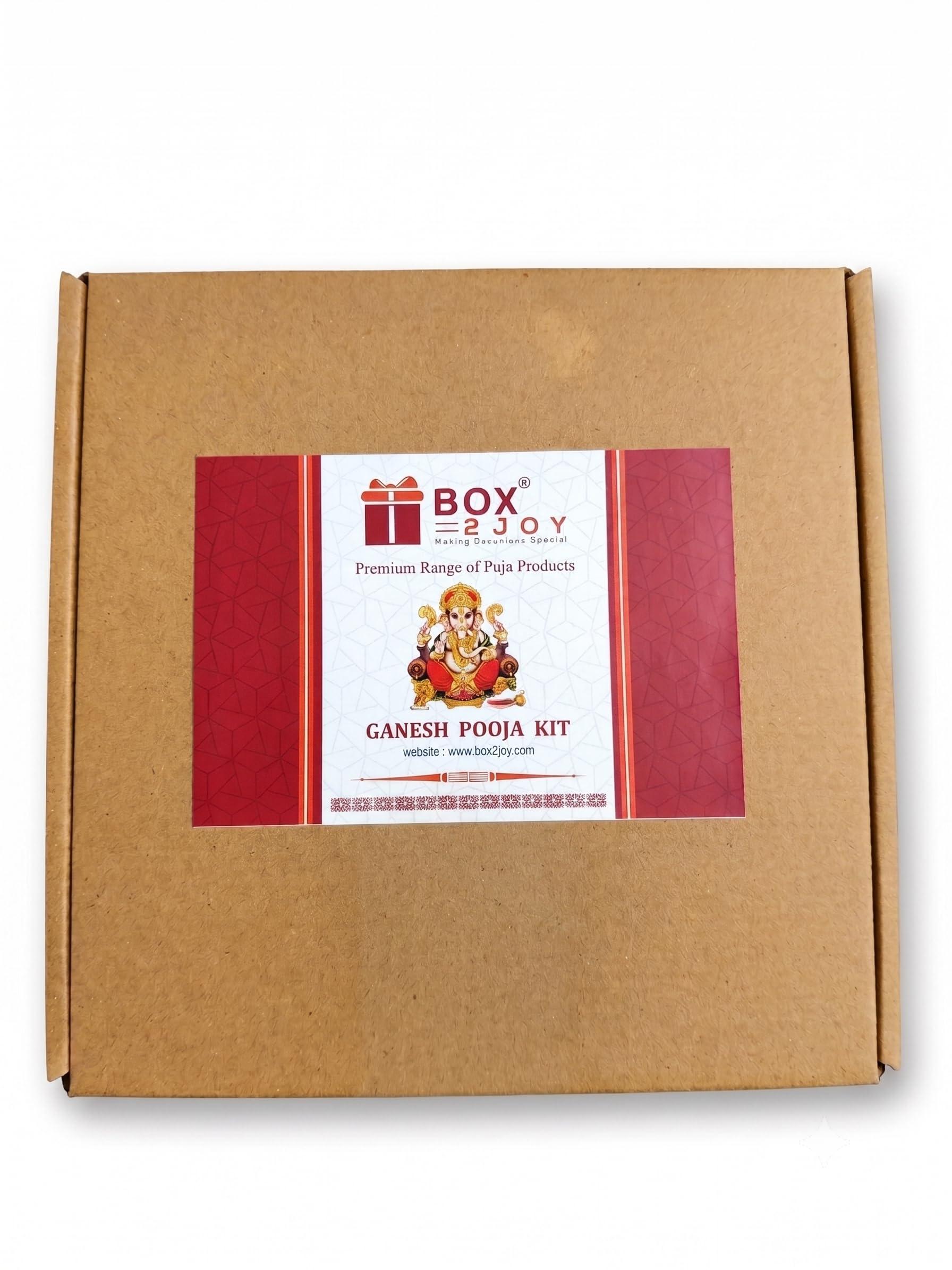 Box2Joy Ganesh Chaturthi Puja Kit 2026, 40 Items Complete Samagri
