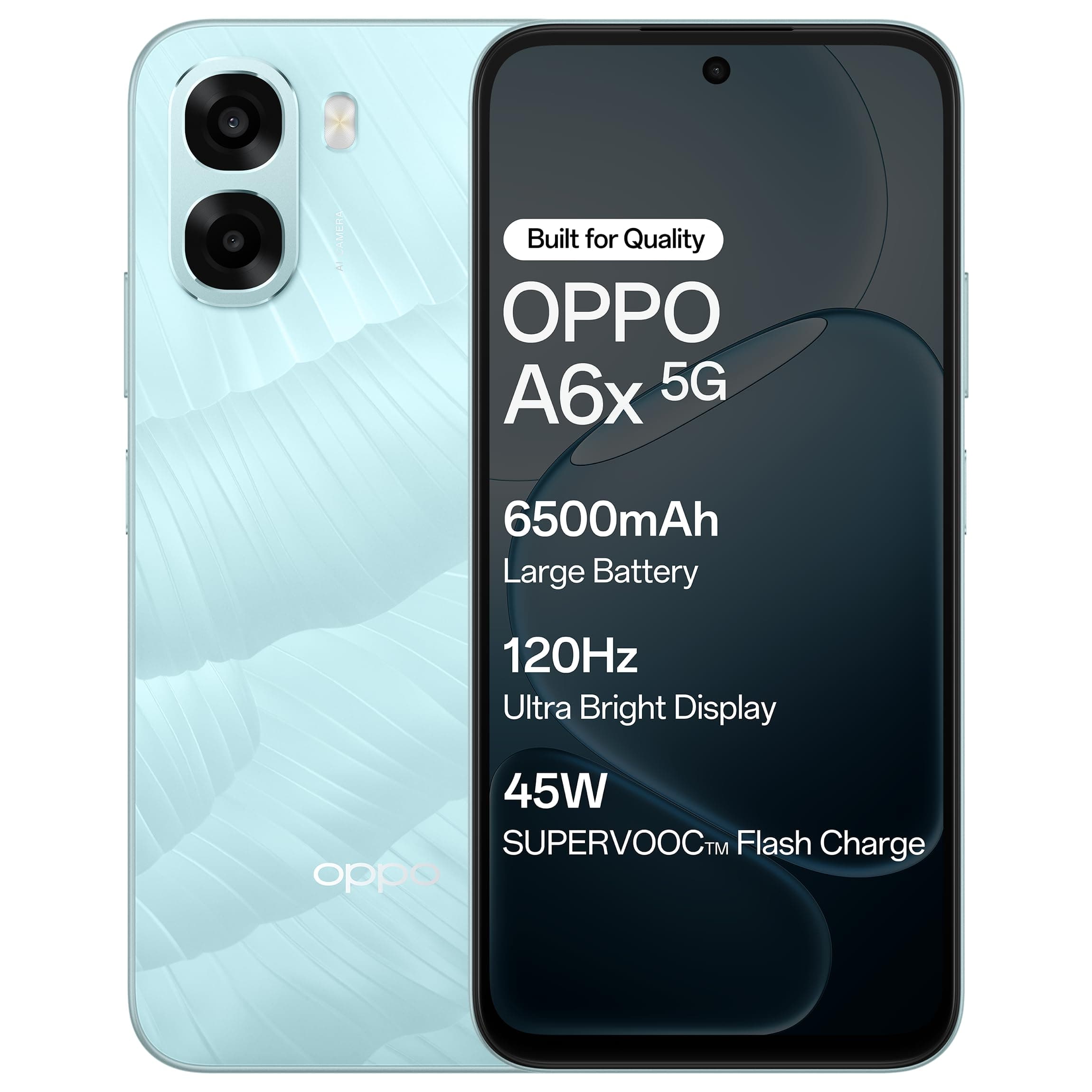 Oppo A6X 5G (Ice Blue, 4GB RAM, 64GB Storage) with No Cost EMI/Additional Exchange Offers