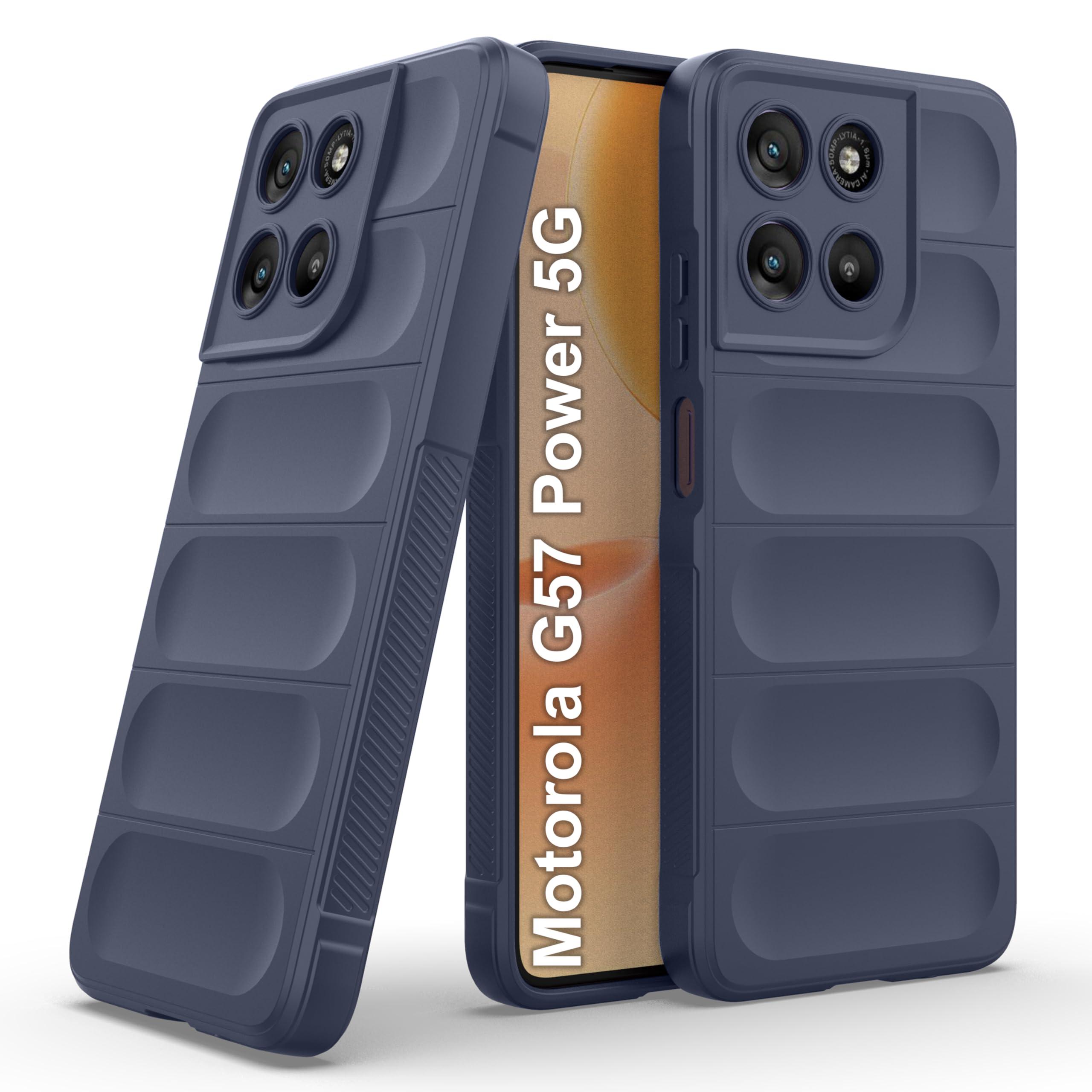 Zapcase Back Case Cover for Motorola G57 Power 5G | Compatible for Motorola G57 Power 5G Back Cover | Liquid Silicon Magic Case with Camera Protection | Sapphire