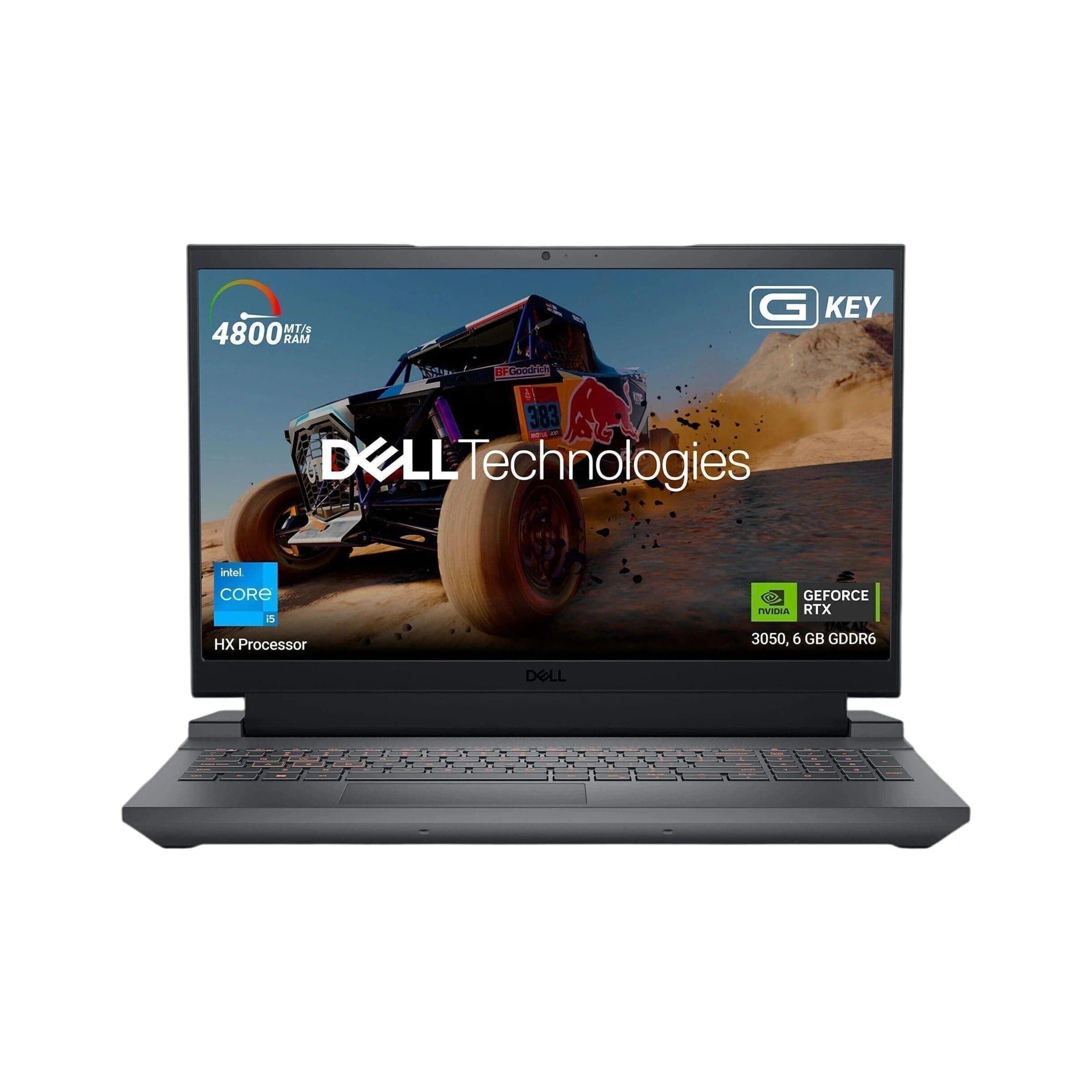 Dell G Series, Intel Core i5-13450HX, 13th Gen, NVIDIA RTX 3050-6GB, 16GB, 1TB SSD, FHD, 15.6"/39.62cm, Win 11, MSO'24, Dark Shadow Grey, 2.65Kg, [G15-5530], Orange Backlit Keyboard, Gaming Laptop