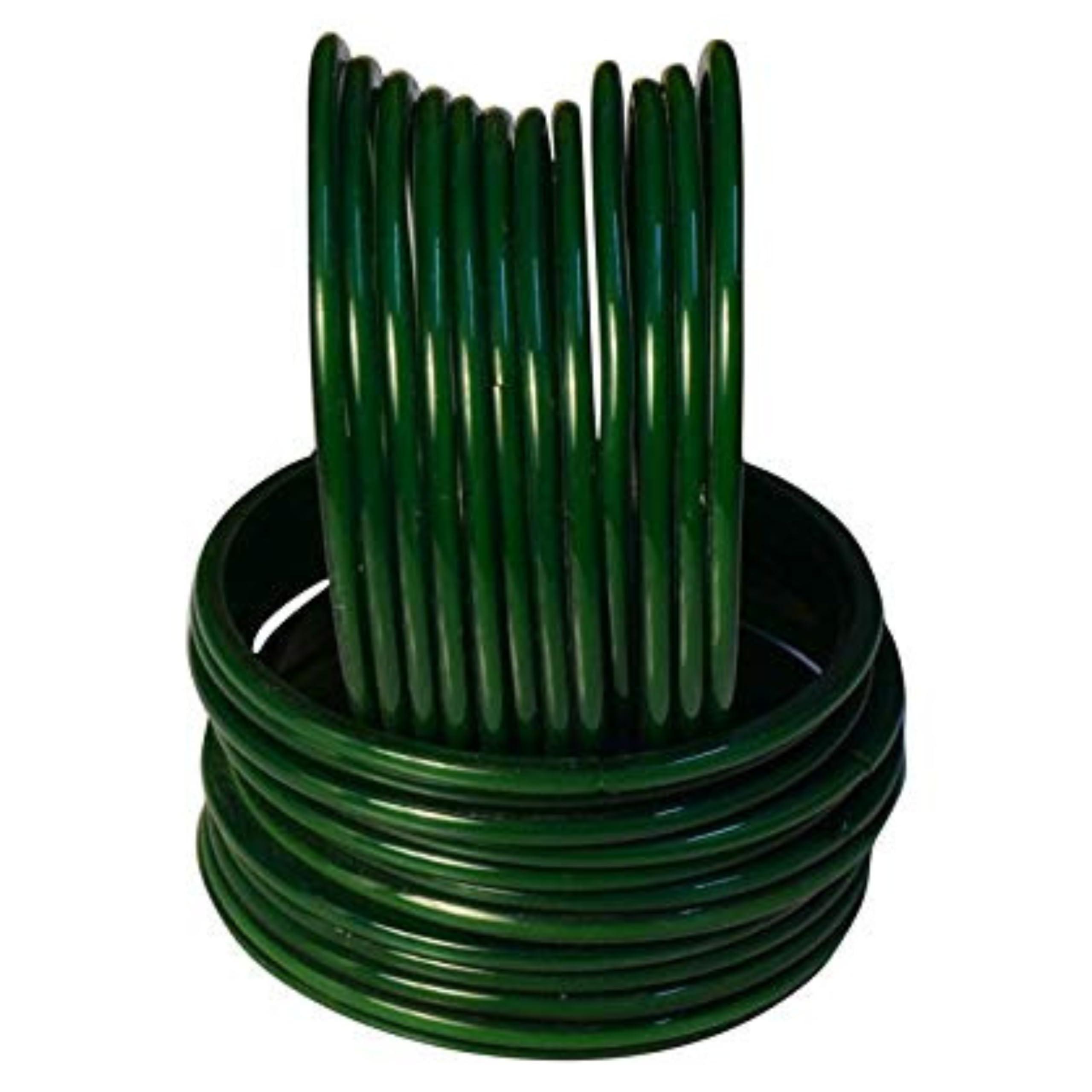 Laal Amrood Glass Bangles Set For Women & Girls | Plain & Glossy Finished Glass Bangles | Glass Chudi Set | Dark Green Women's Bangles | Daily Use/Office/Wedding Bangles