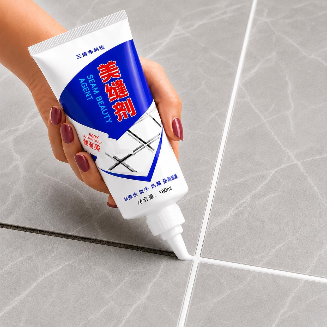 UB Unity Brand Wall Repair Paste Tube Waterproof Crack Filler for Walls & Tiles Gap Filler | White Cement Sealant & Joint Repair Paste | Tile Grout Repair Waterproof for Bathroom & Wall Cracks (180 g)