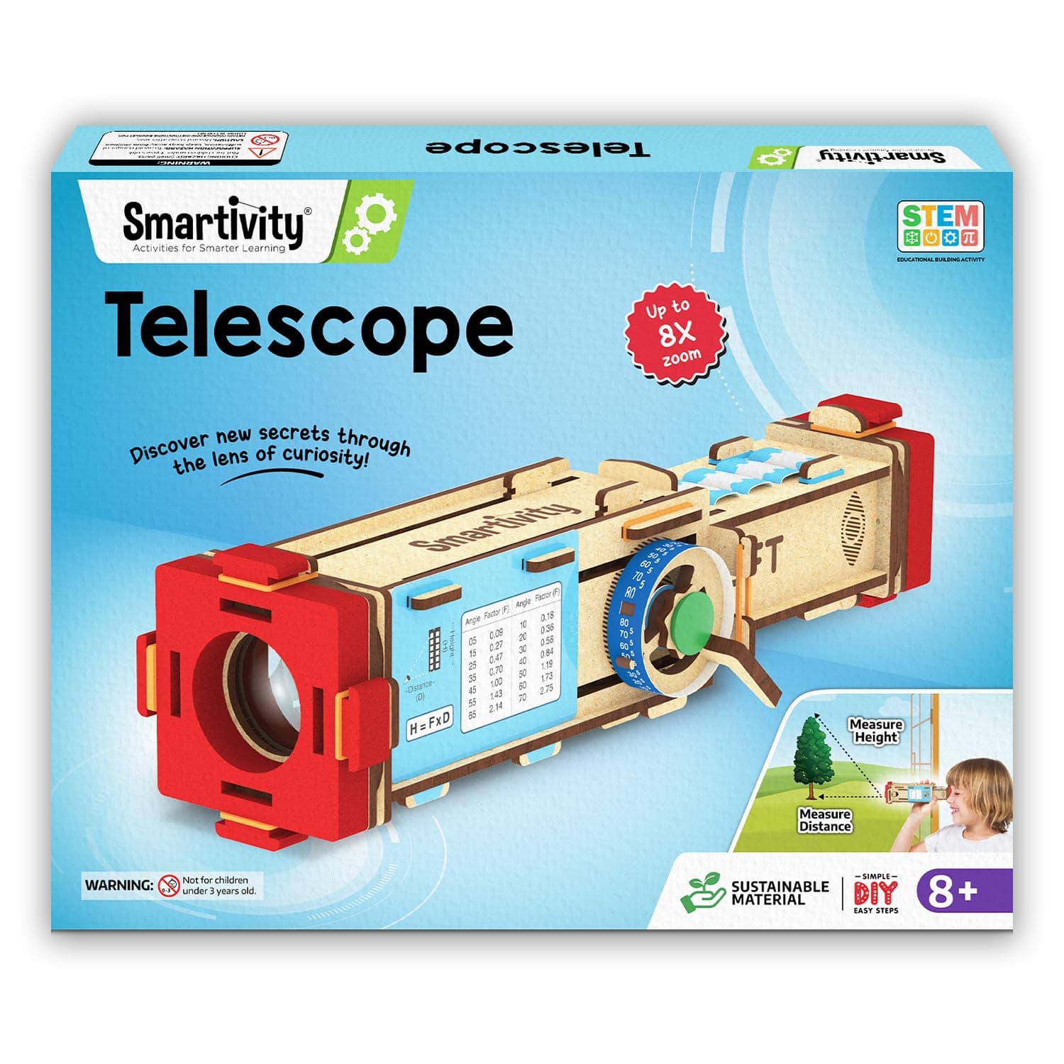 Smartivity DIY Telescope STEM Toy for Kids 8-14 Years