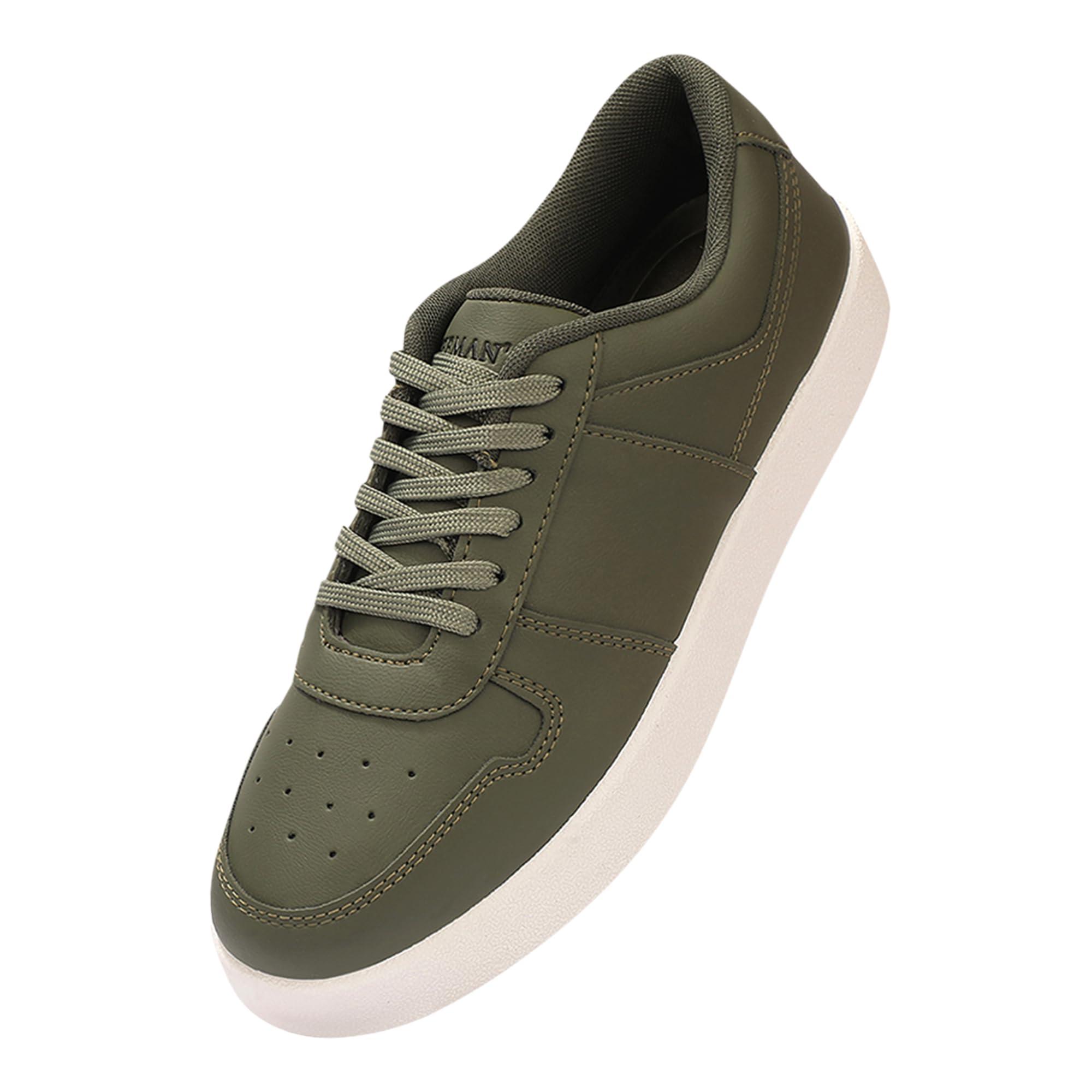 Neeman's Mono Court Sneakers for Men | Synthetic Upper, Cushioned EVA Sole | Flexible, Lightweight Shoes for Everyday Comfort