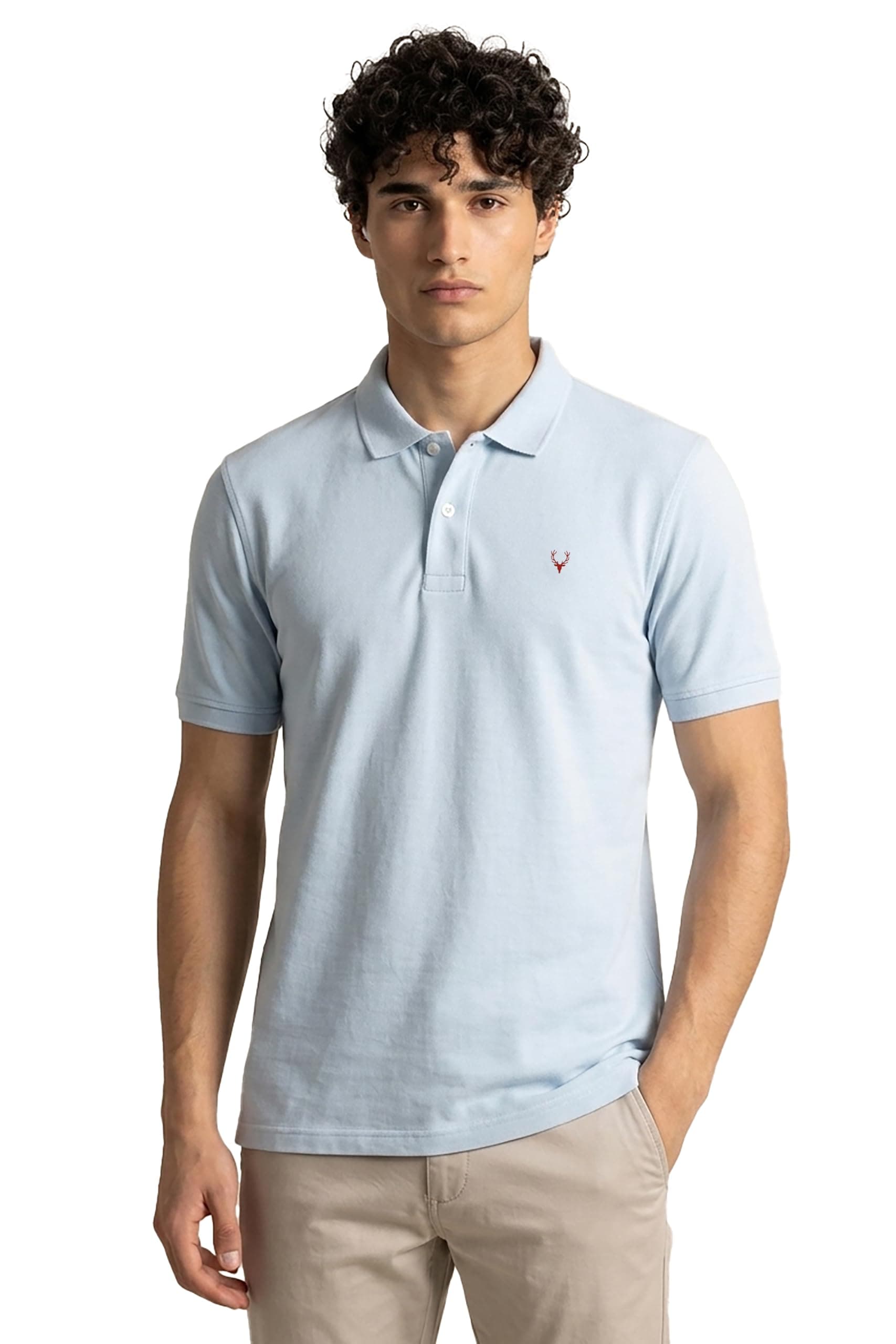 Allen Solly Men's Polo (8907587727462_AMKP317G04245_Sky Melange_XX-Large)