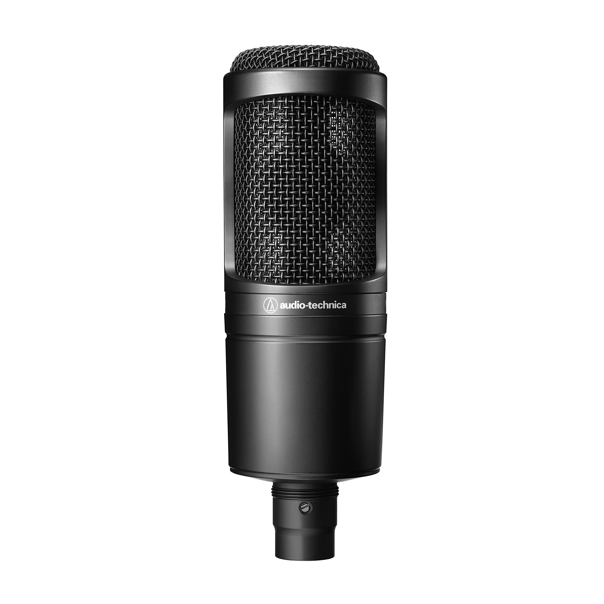 Audio-Technica AT2020 Cardioid Condenser Studio XLR Microphone, Ideal for Project/Home Studio Applications, Black | Project/Home Studio Applications, Black