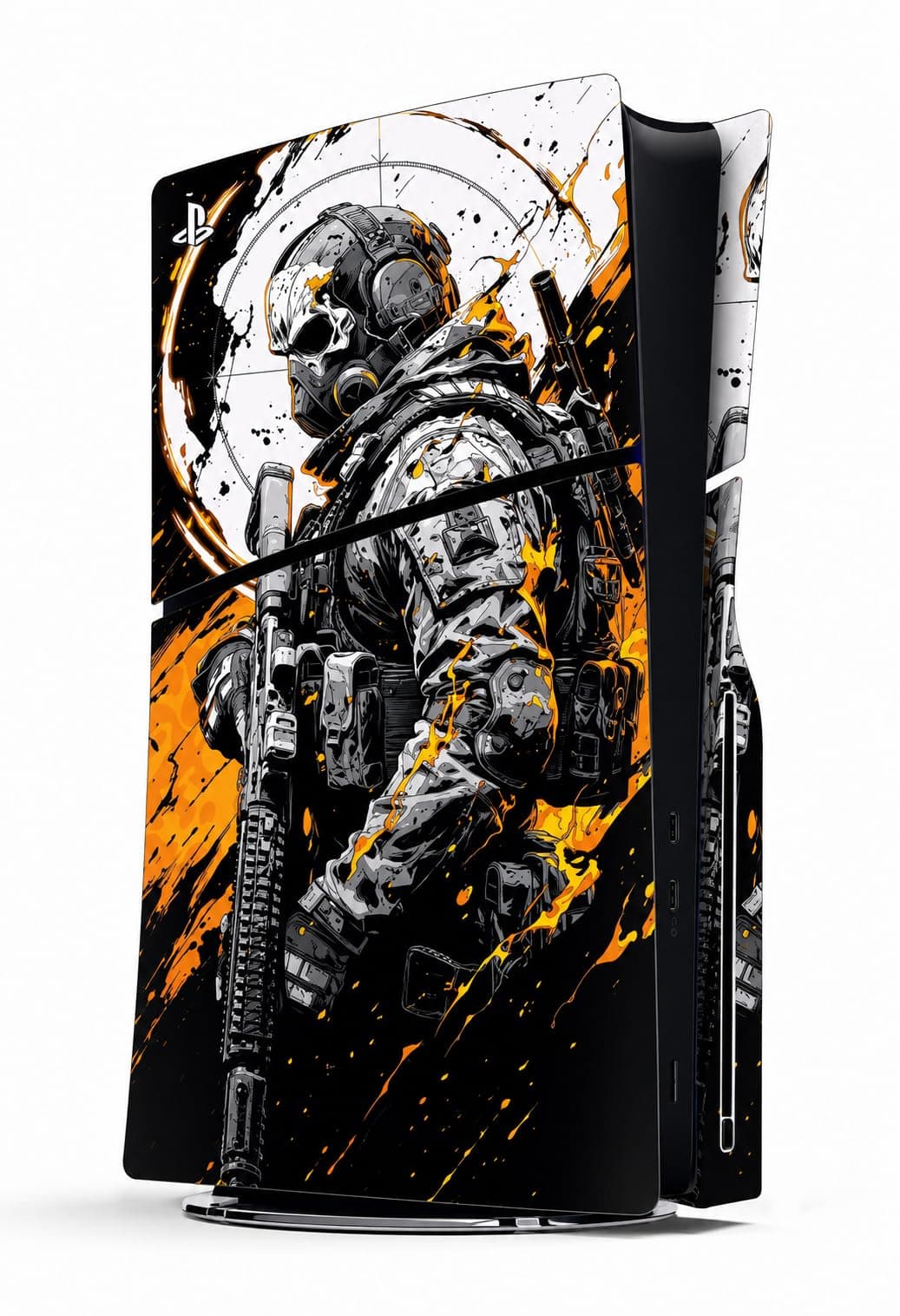 Wrapverse Skin for PS5 Slim Disc Call of Duty Edition | Premium Vinyl Protective Wrap Sticker for PlayStation 5 Slim Disc Console & Controllers | Scratch Resistant Waterproof Bubble-Free Decal Skin