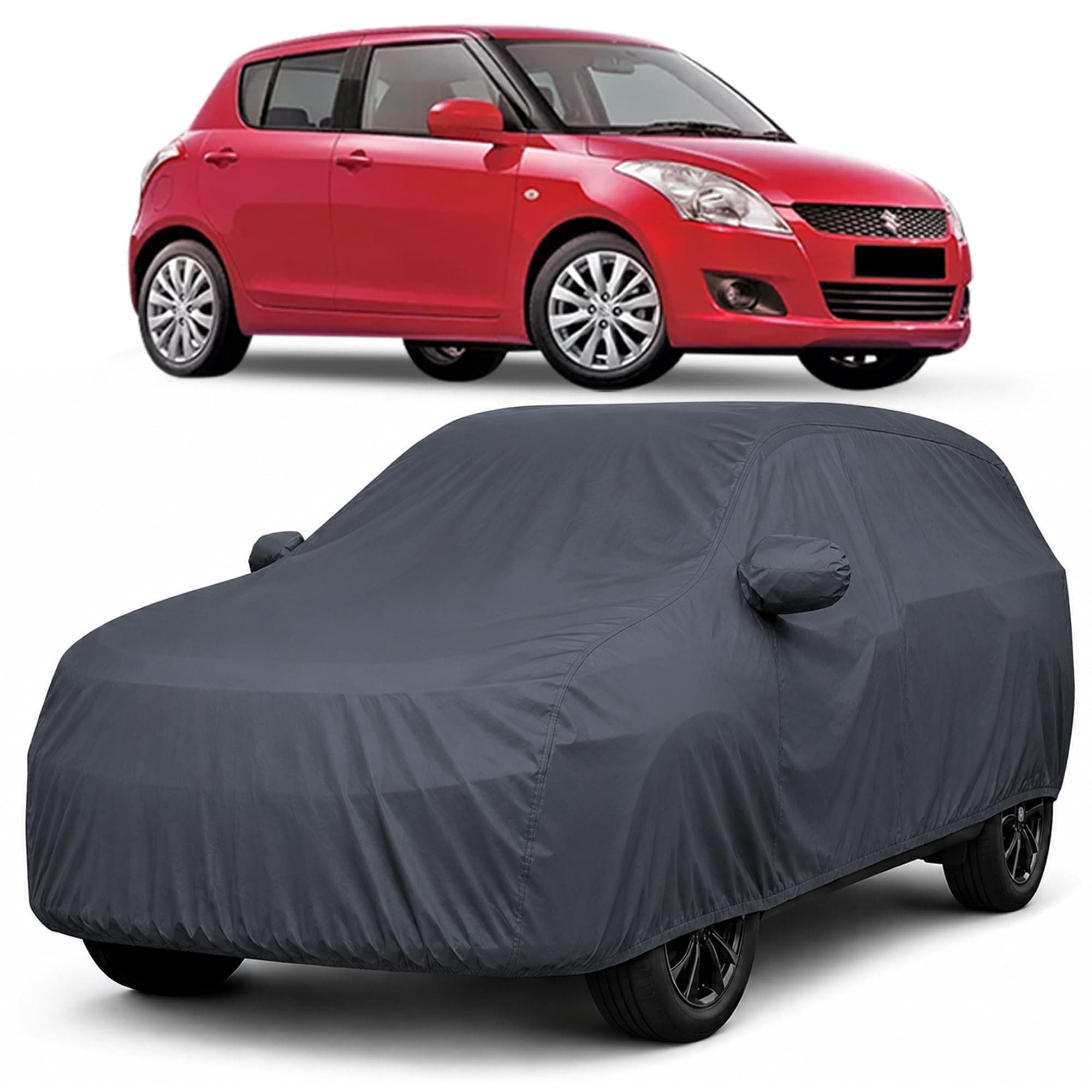Autofact Premium Car Cover for Swift 2012-2016 | All Weather Waterproof Full Body Car Cover | Light-Weight Triple-Stitched Outdoor Shield with UV Protection, Dustproof & Heat-Resistant