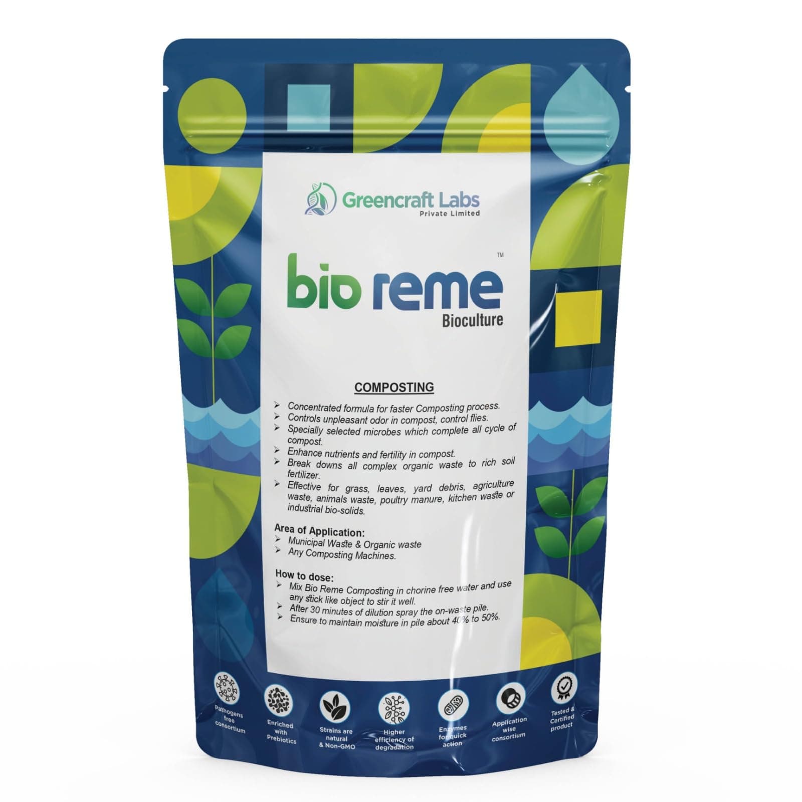 Bio Reme Compost Maker Powder (1kg) - Eco-Friendly Microbes for Faster, Odor-Free Composting & Richer Soil