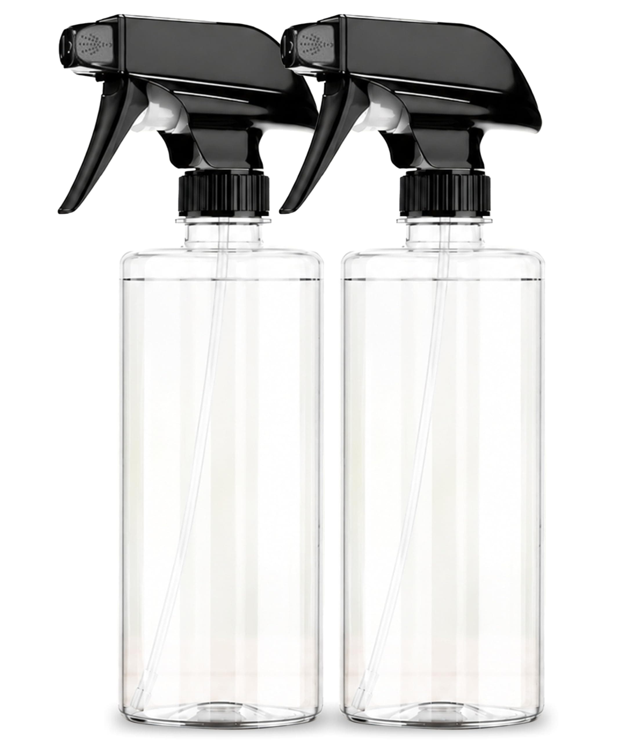 LUMONY® Pack of 2 - Spray Bottle 500 ML Transparent Clear Empty Water Spray Bottles,Water Liquid Sprayer Set for Face, Hair, Garden, Sanitizer, Perfume and More (Pack Of 2)