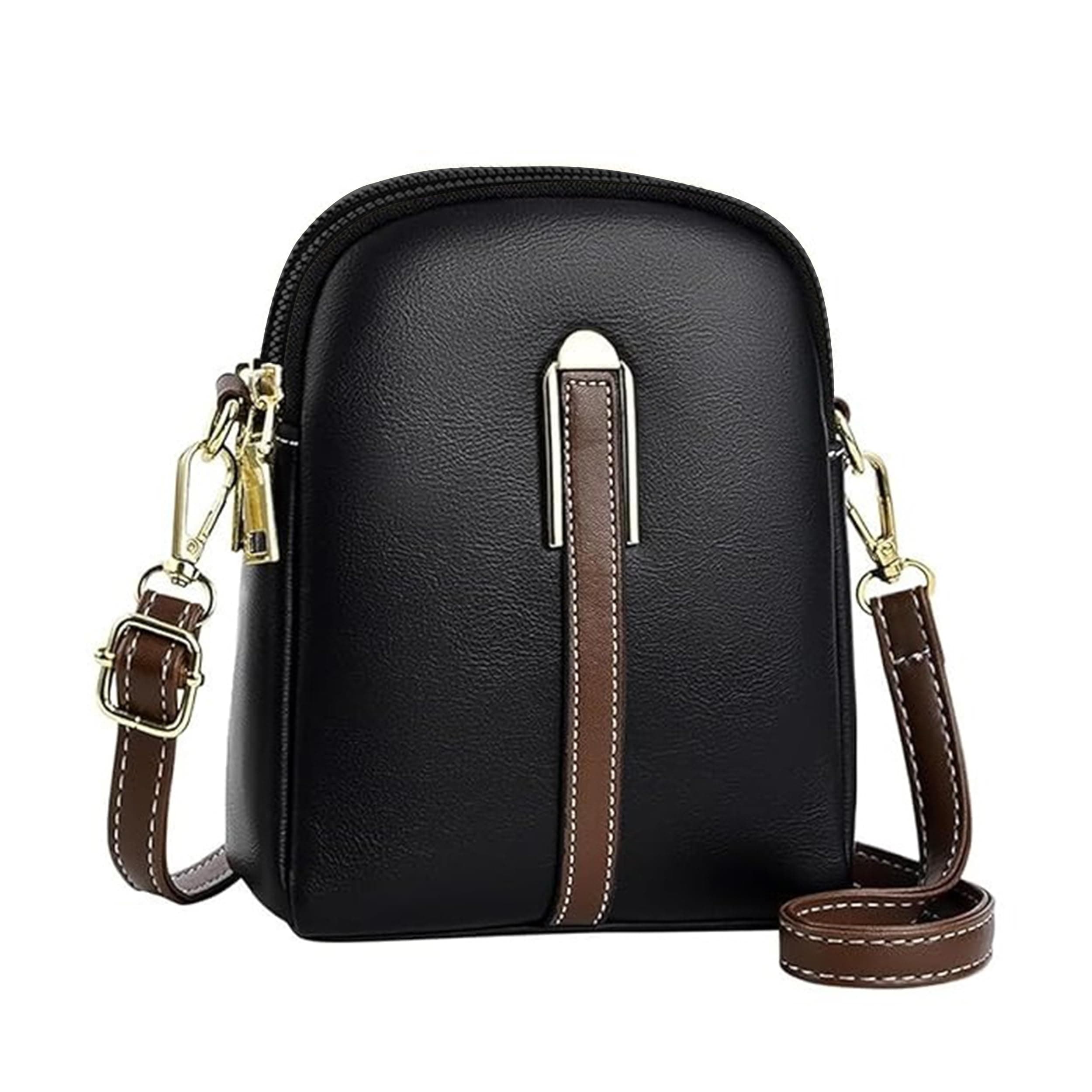 ADISA Women's Girls Grains Cross Body Sling Bag (SL5133-BLA)
