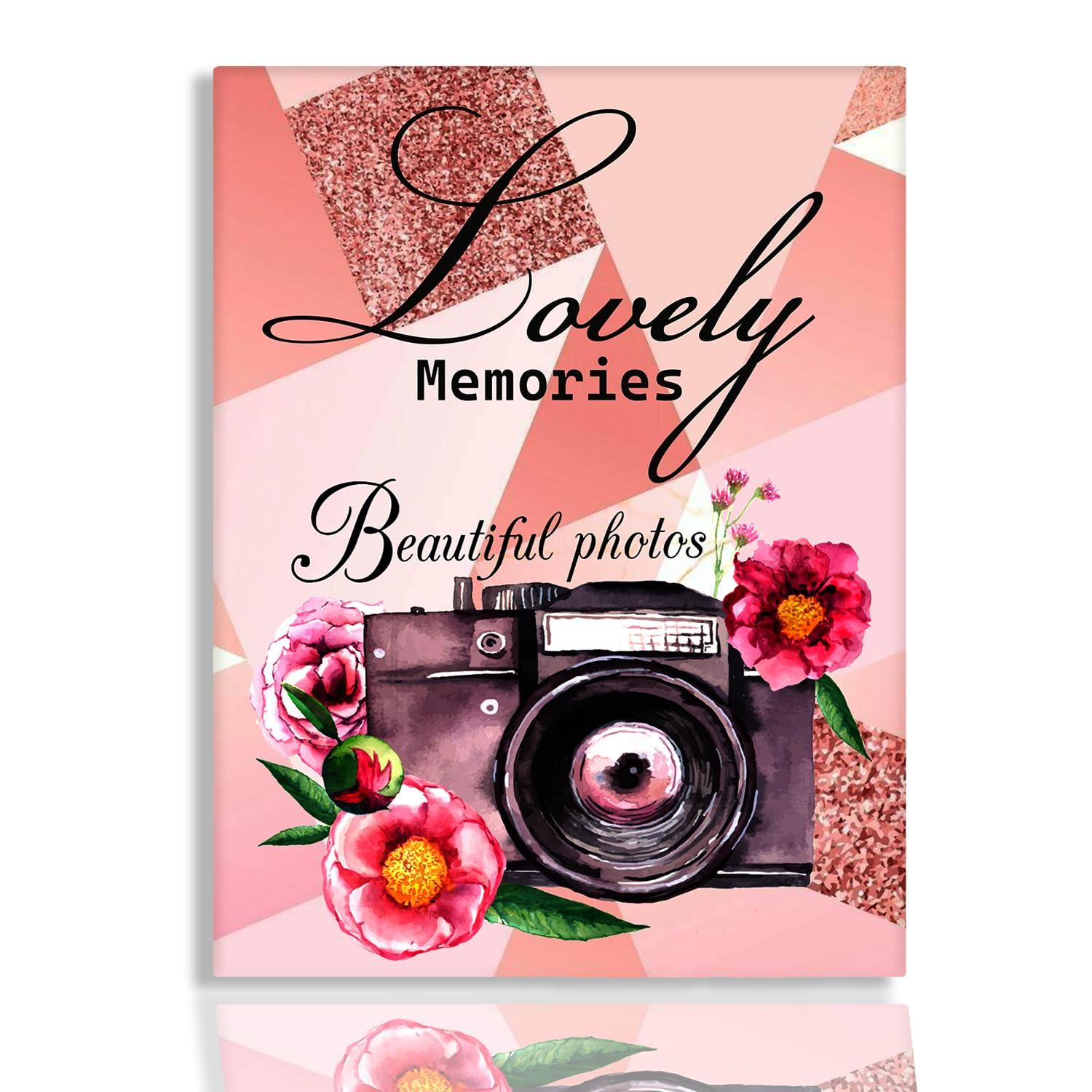Sehaz Artworks Pink Photo Album For Photos Collection 4x6 Holds 104 Photos