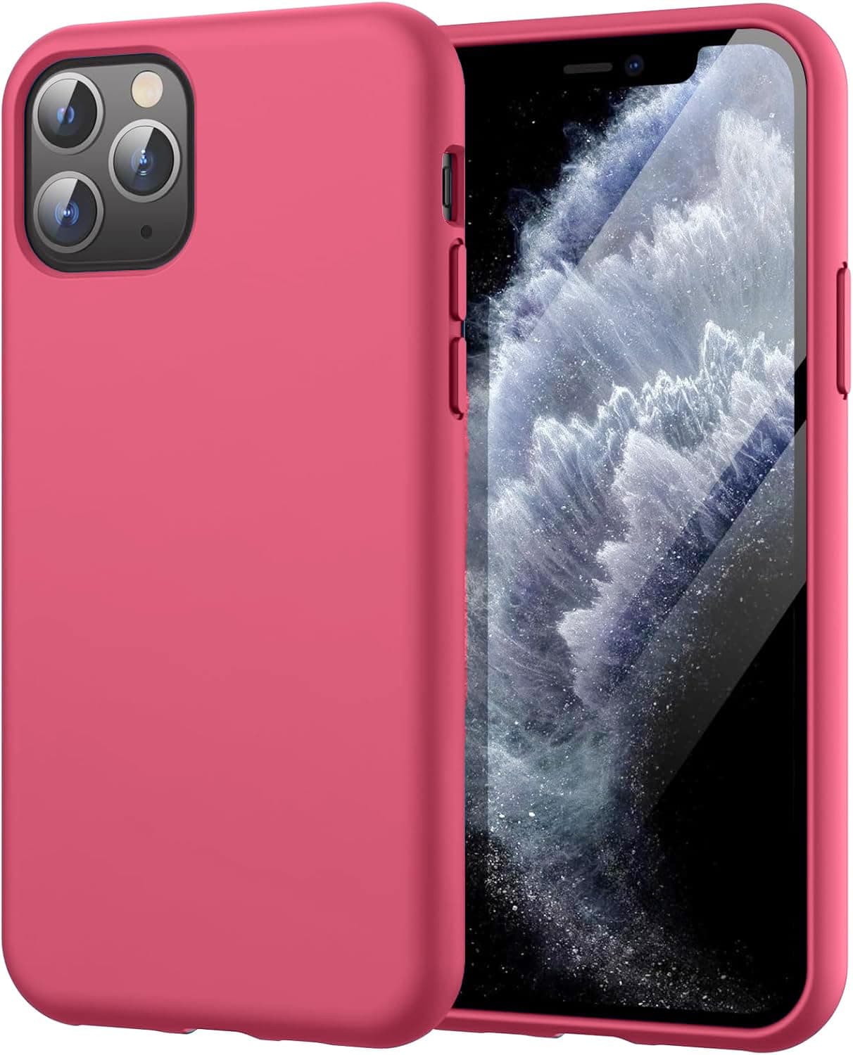 DIZORO® Back Cover for iPhone 11 Pro Max 6.5 inch (Silicone | Hibiscus | Solid)